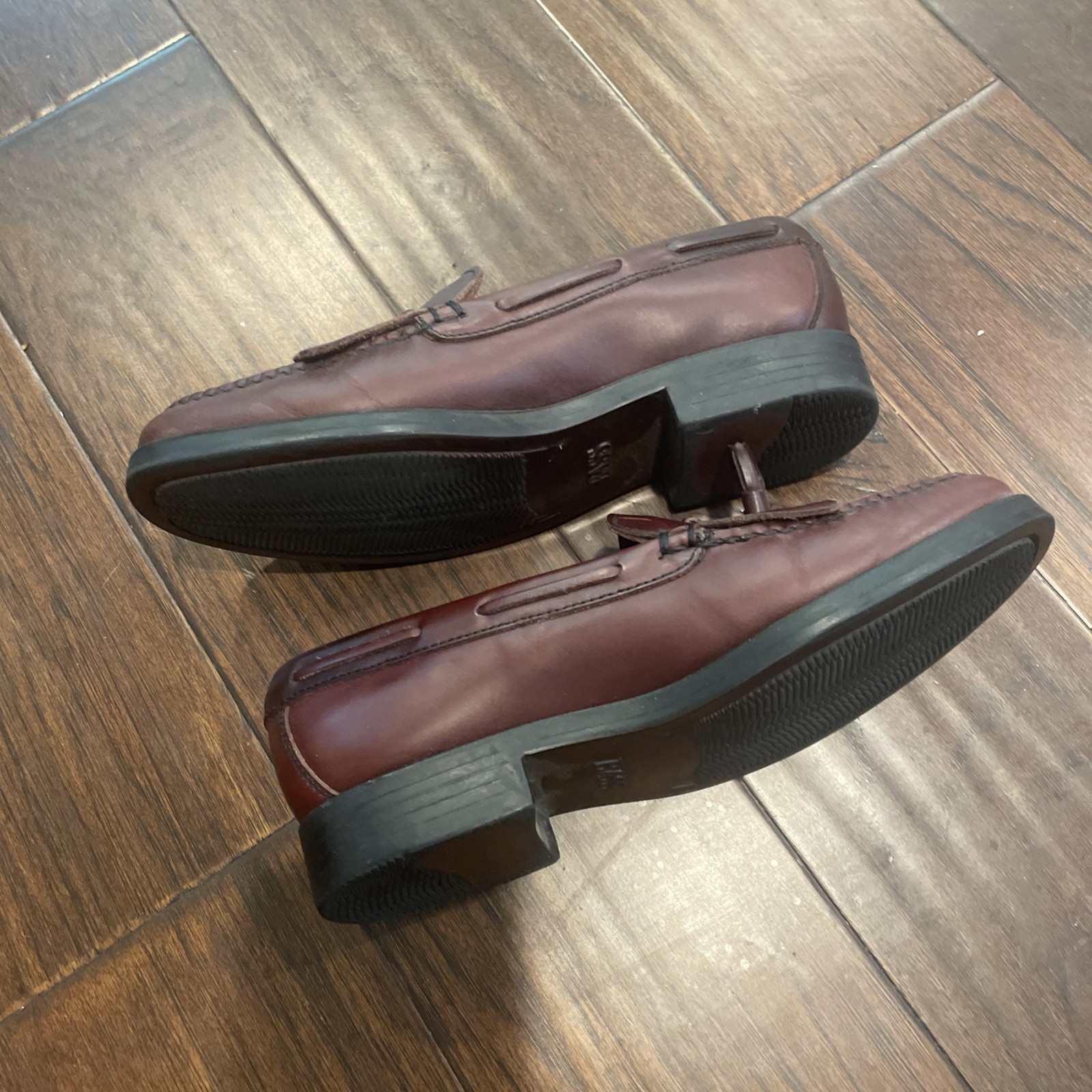 GH Bass Weejuns Marietta II Burgundy Leather Kiltie Tassel Loafers Women’s 5.5M