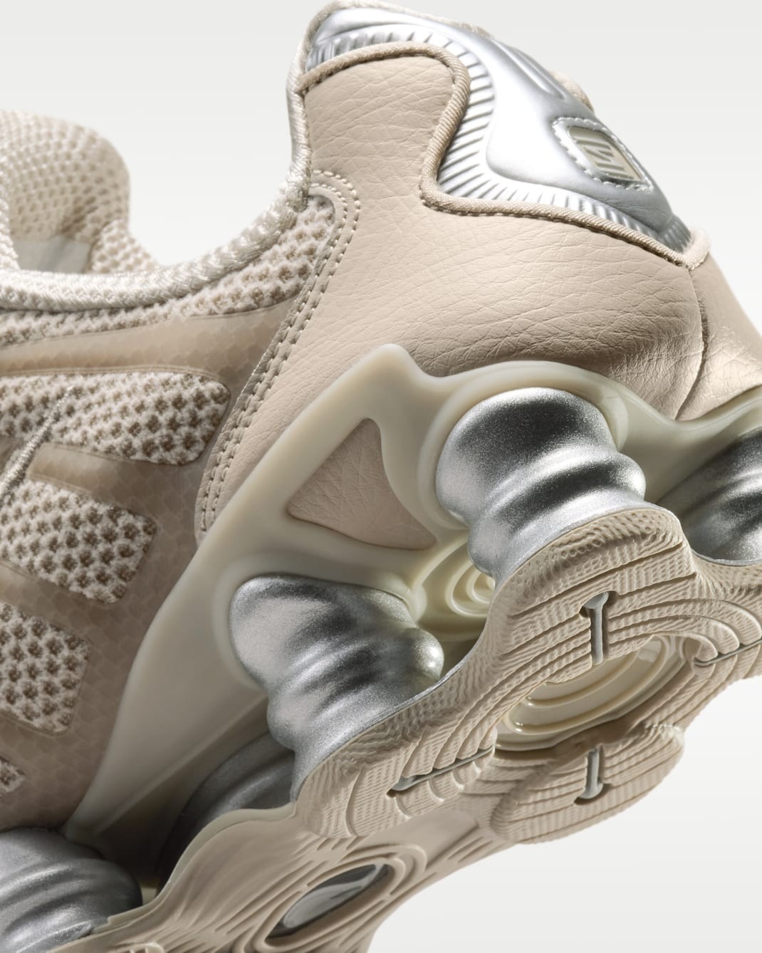 NIKE Women’s Shox TL IH2559-200 Cream 2 Black Metallic Silver