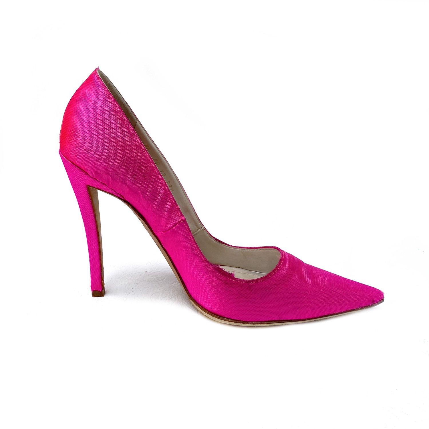 Christian Dior by Raf Simons Neon Pink Cloth Pumps Size US: 9,5 / EUR: 39,5