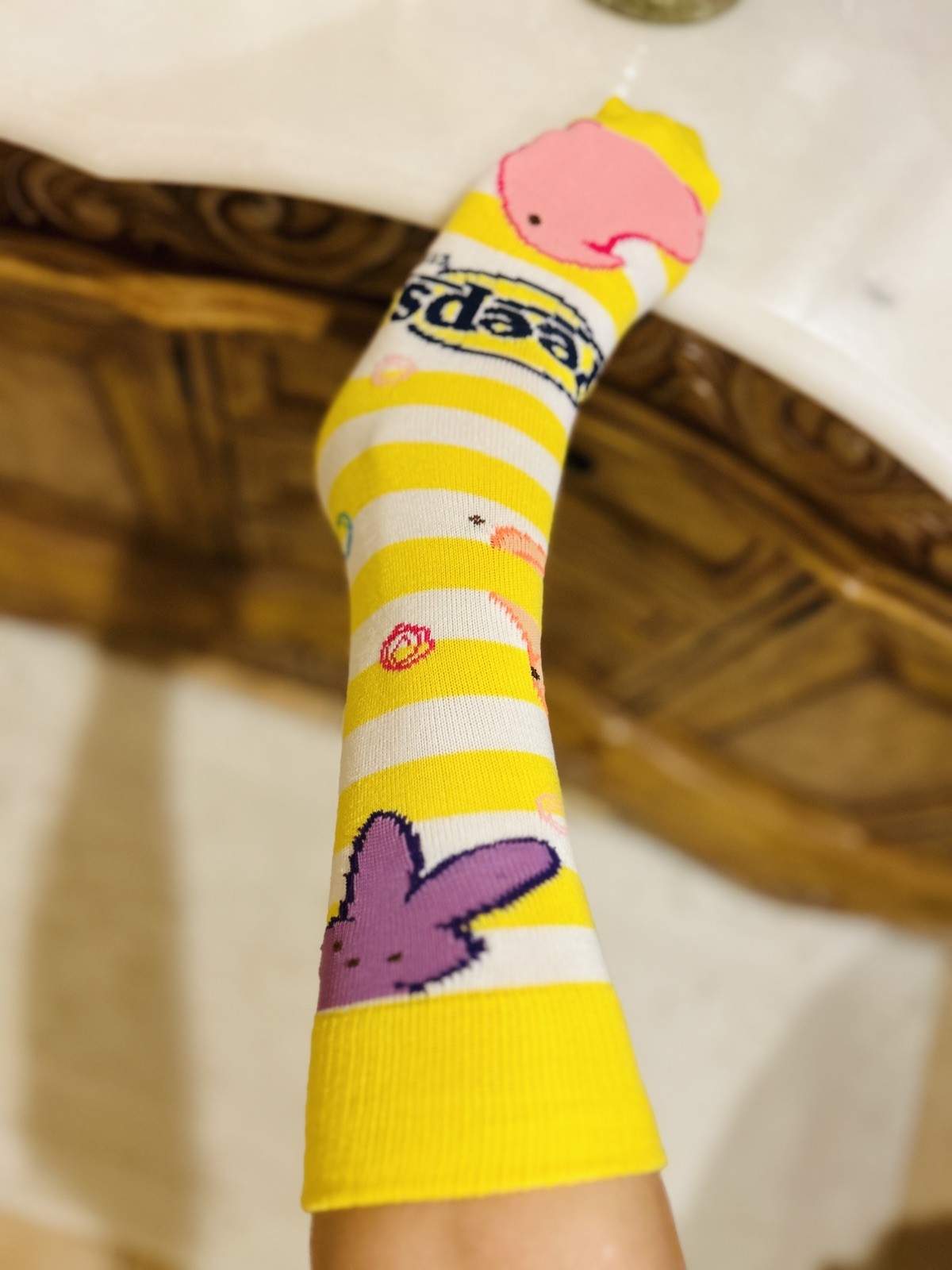 PEEPS Rice Krispies Treat Flavored Marshmallow Chicks Funky Yellow Women Saks