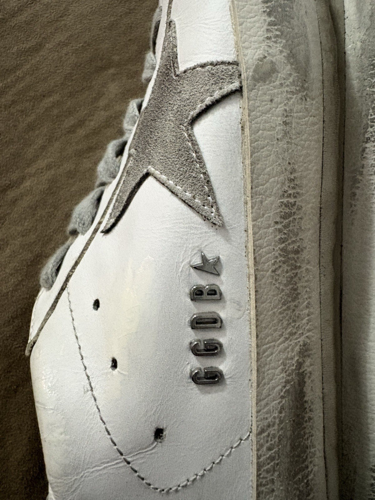Golden Goose SuperStar Leather Sneaker White/Silver EU 36 Made in Italy