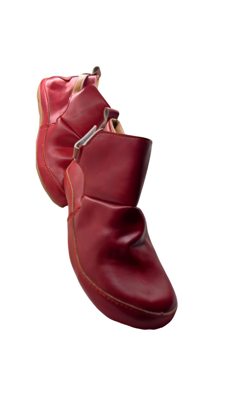 ANKLE CASUAL EVERYDAY BOOTIES IN COLOUR RED SIZE 40