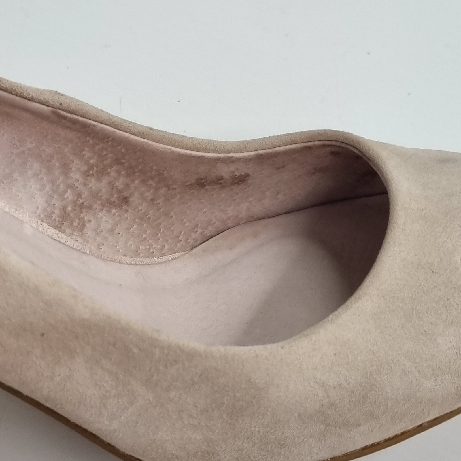 Vintage Alannah Hill Nude Suede Bow Heels AU 6 EU 37 Romantic Winter Bridal Glam