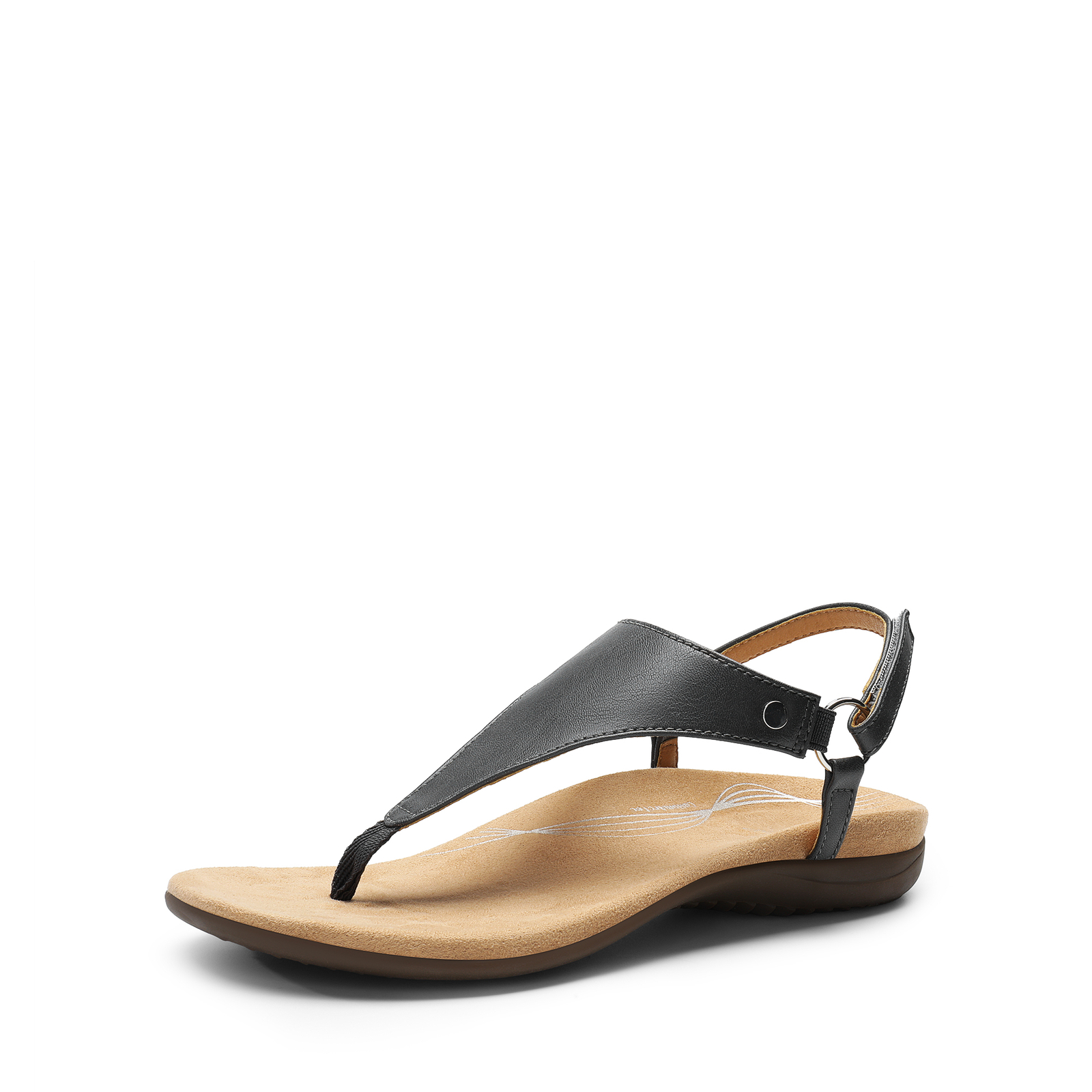 Women Flat Sandals Arch Support Soft Cushion Summer T-Strap Thong Sandals