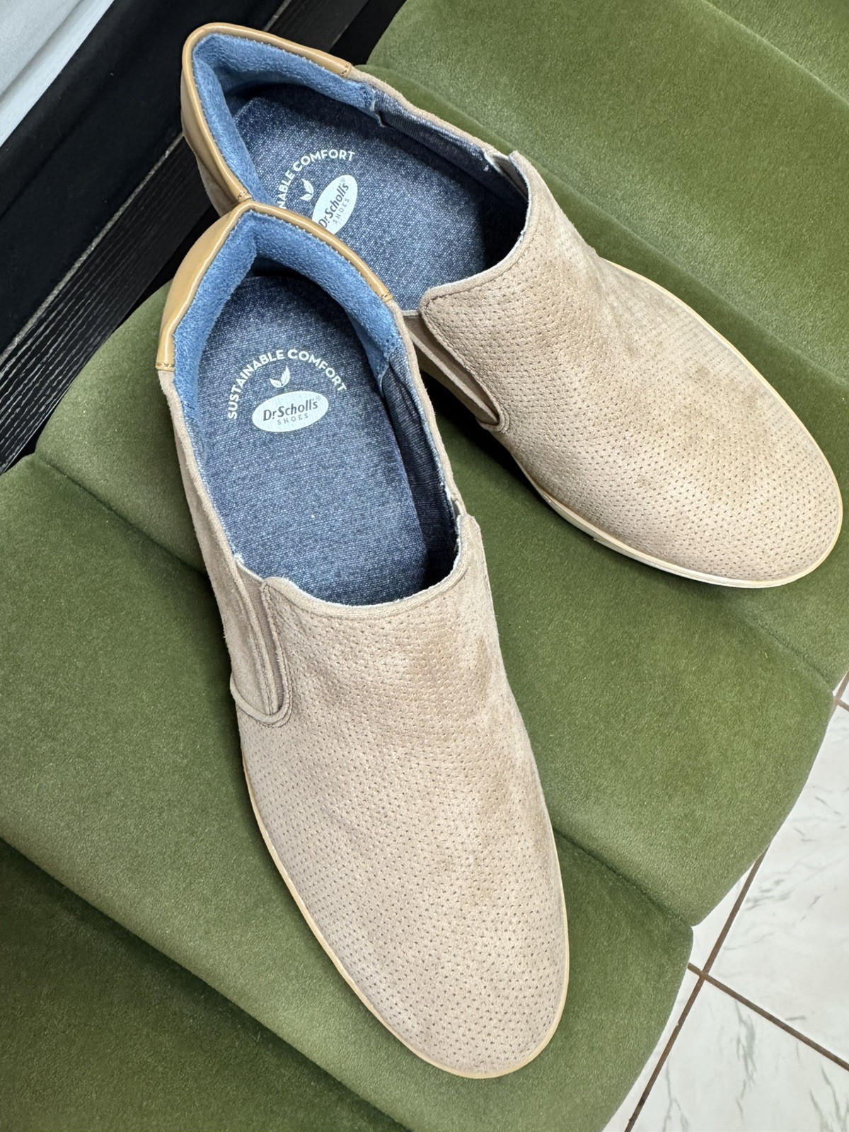 Dr. Scholls Womens Do It Right Slip On Shoe Taupe NEW WITHOUT BOX OR TAG…..Sz 8