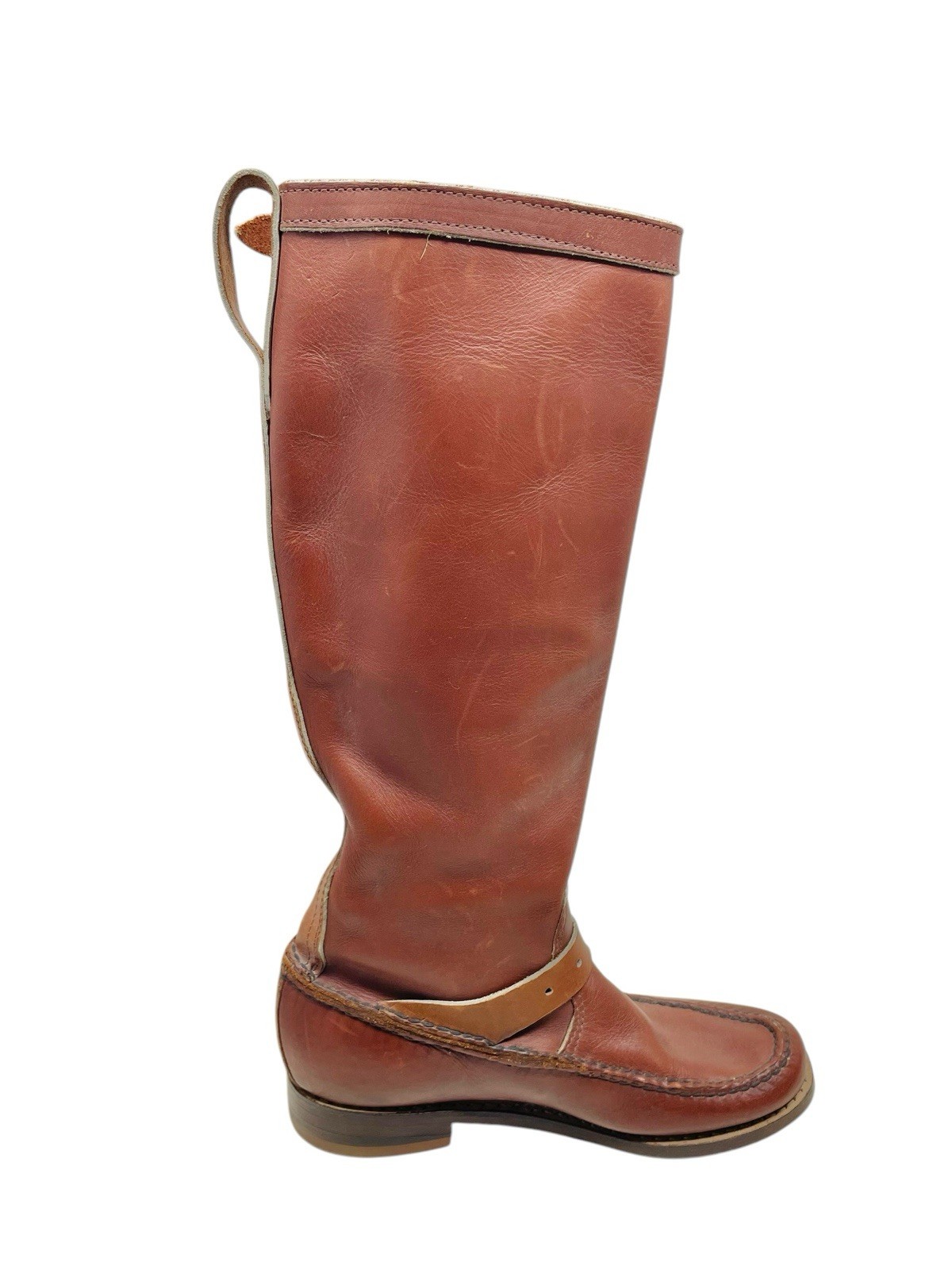 VTG Gokeys Botte Sauvage Tall Leather Boots Outdoor Hunting Riding Size 350