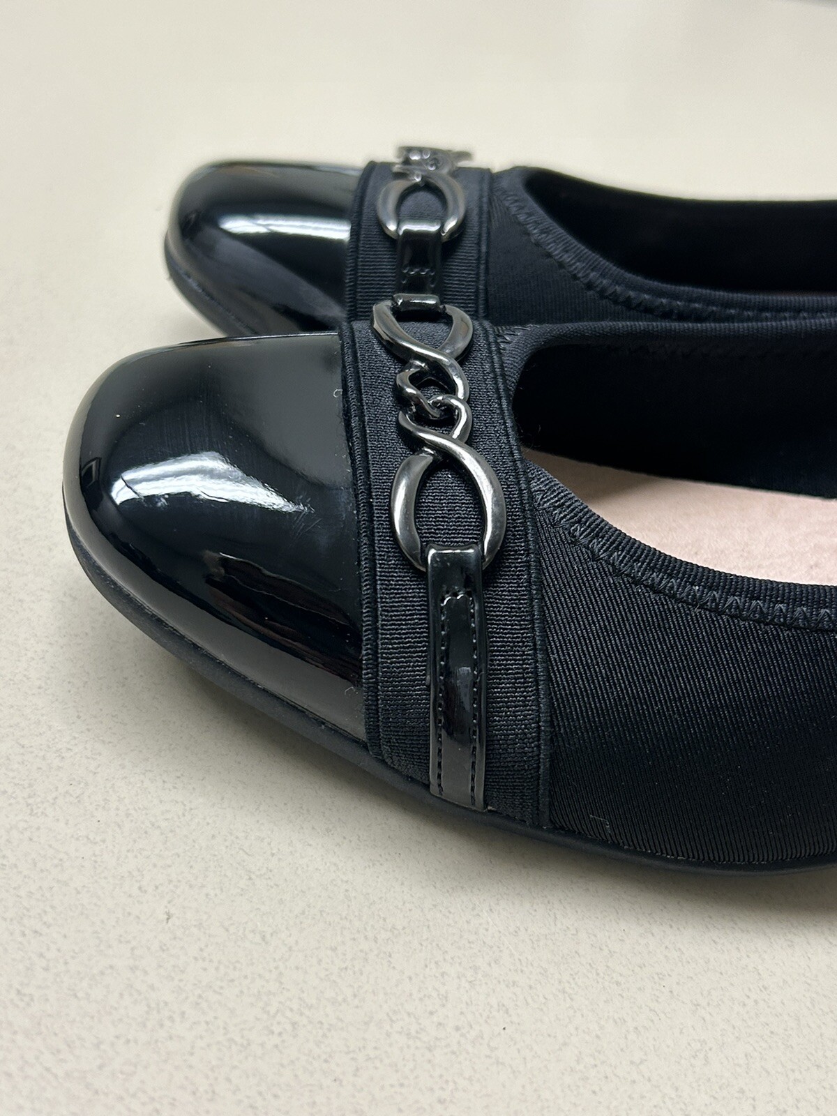 Lauren Blakwell Womens Wedge Shoes Size 8.5 Black Square Toe Model Kit