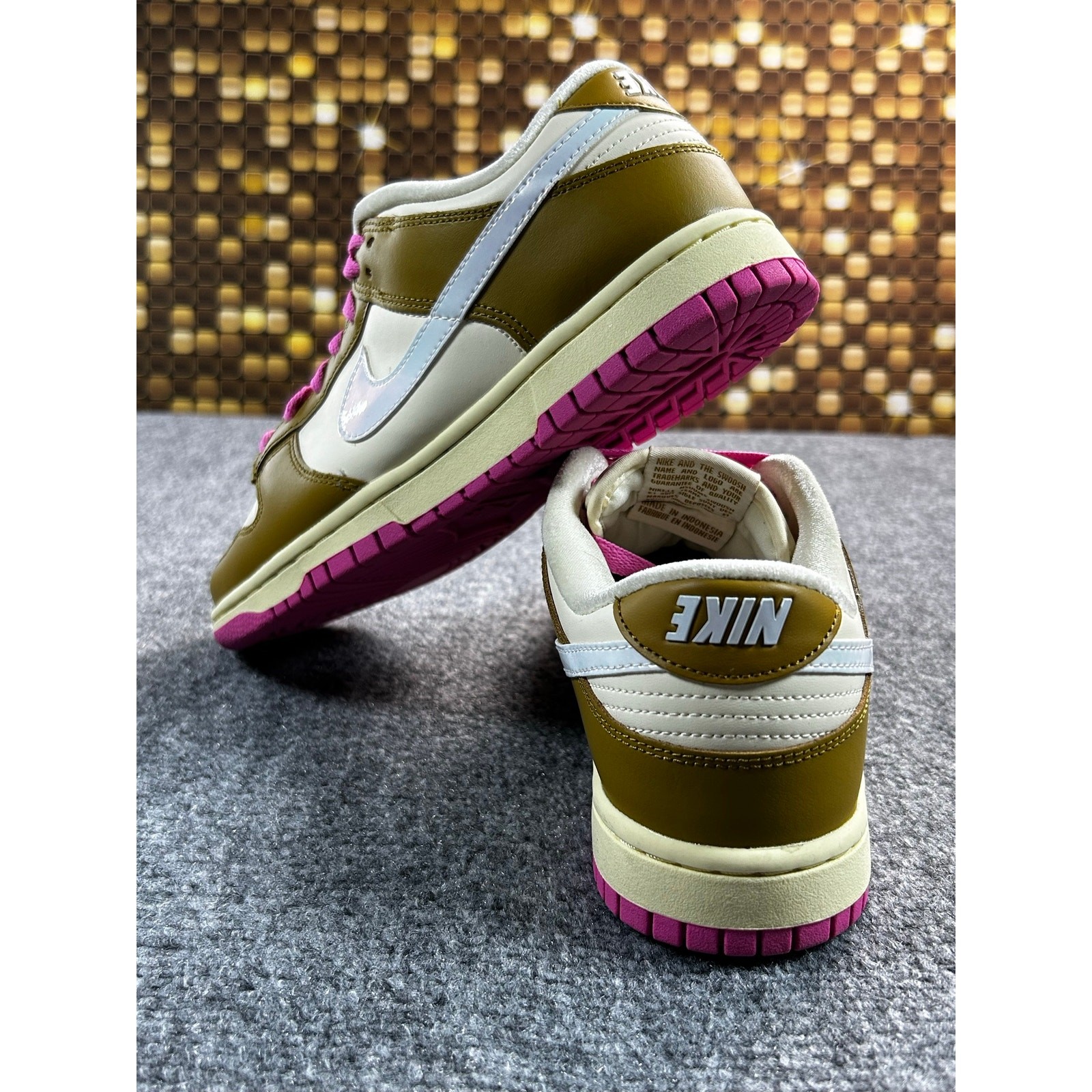 Nike Dunk Low SE Just Do It Bronzine Pink Women 8.5 Men 7 FD8683-700 Box