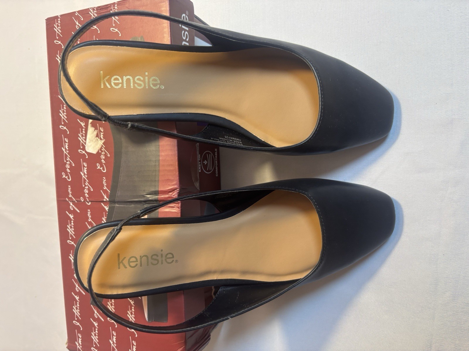 Kensie Felice Shoes Black Size 8 Womens Dress Shoes Slingback New