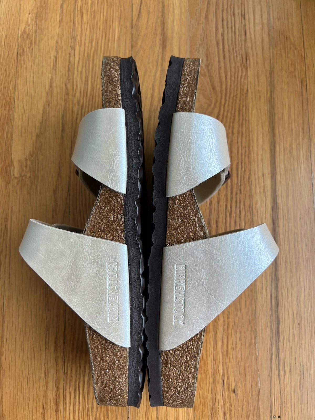 BIRKENSTOCK SYDNEY BIRKO-FLOR SANDALS GRACEFUL PEARL WHITE Women’s 7-7.5 EU 38