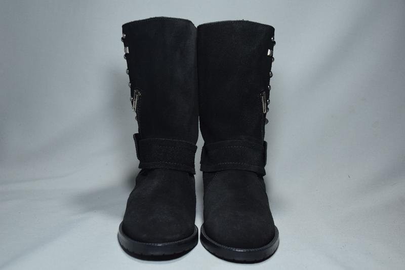 women navy boot boots black suede 37
