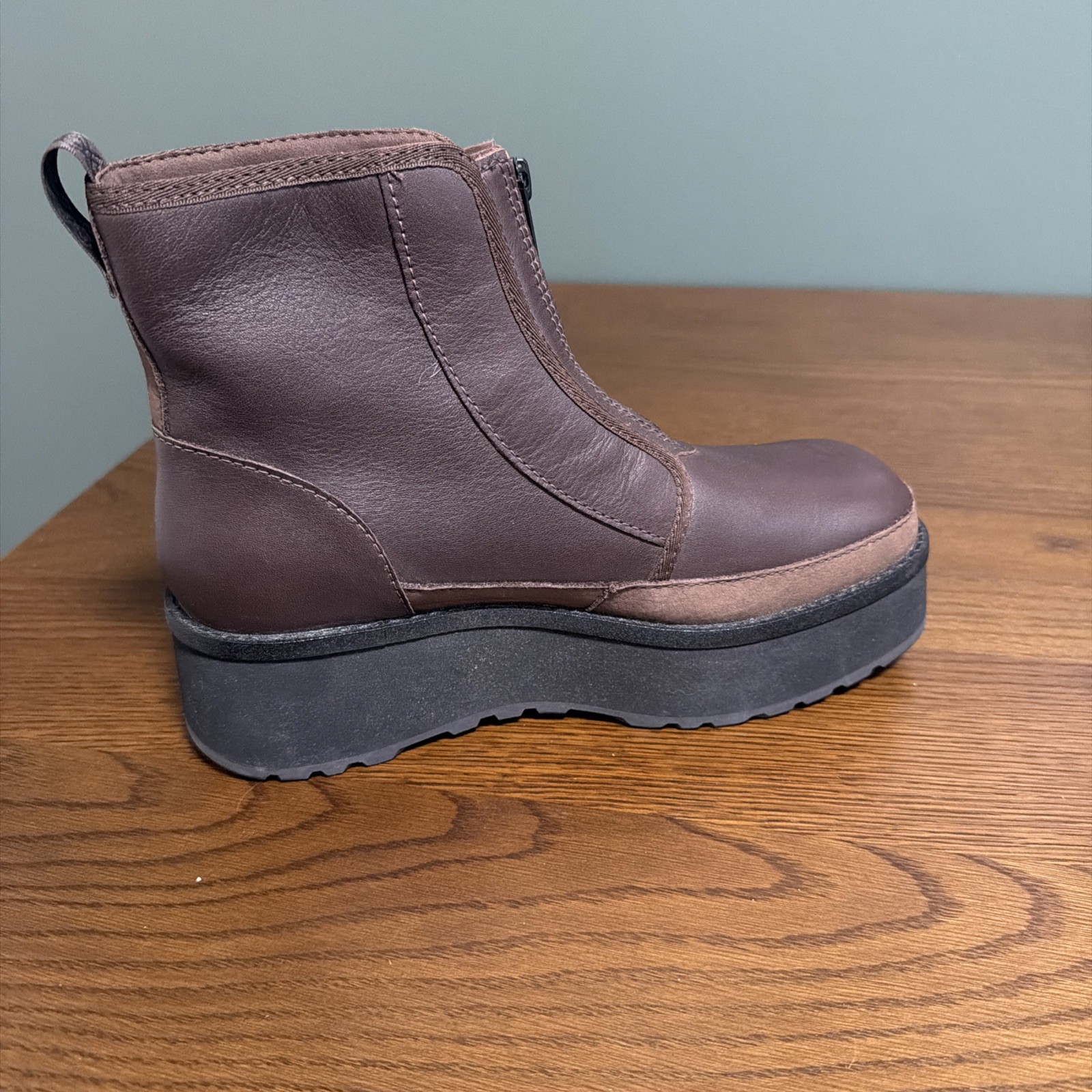 UGG Women’s Cityfun Zip Water-Resistant Platform Bootie in Burnt Cedar, Size 8