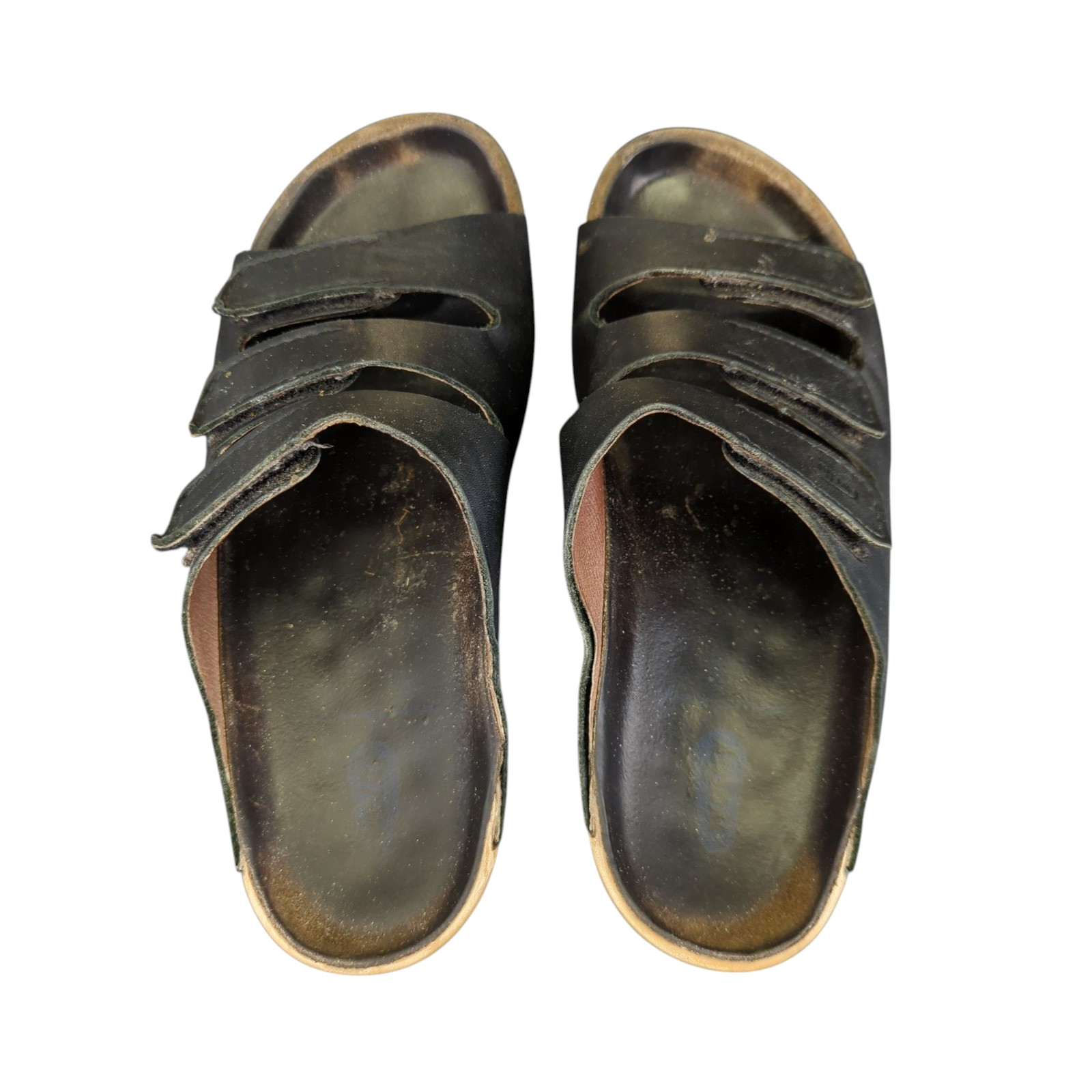 Wolky Nomad Sandal Slip-on Black Leather Summer Casual Comfort EU 39 Women’s 8