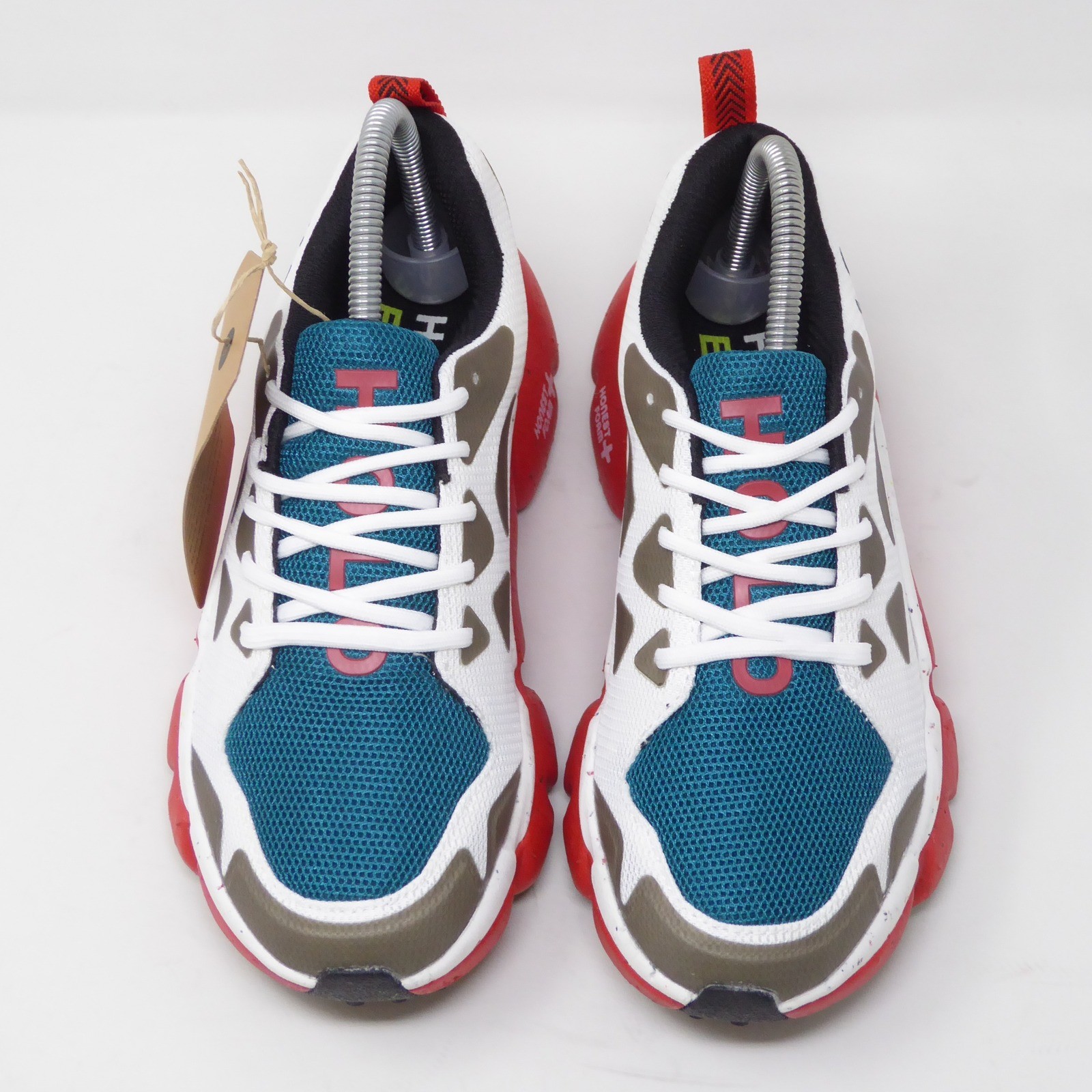 Holo Womens Nephelae Running Shoes White Teal Red Recycled Mesh HW511016 Size 7