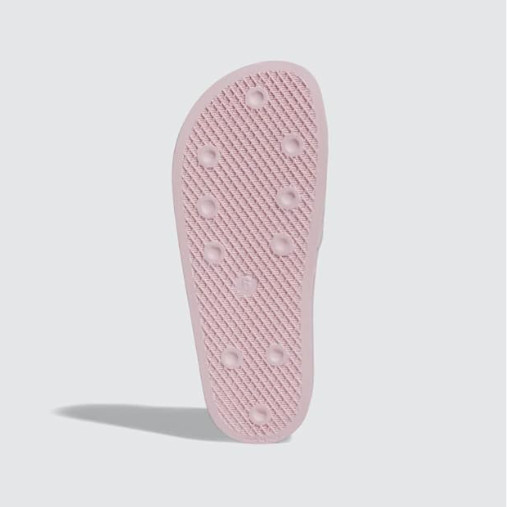 adidas Originals Adilette Slides Women’s Clear Pink White 3-Stripes Sandals