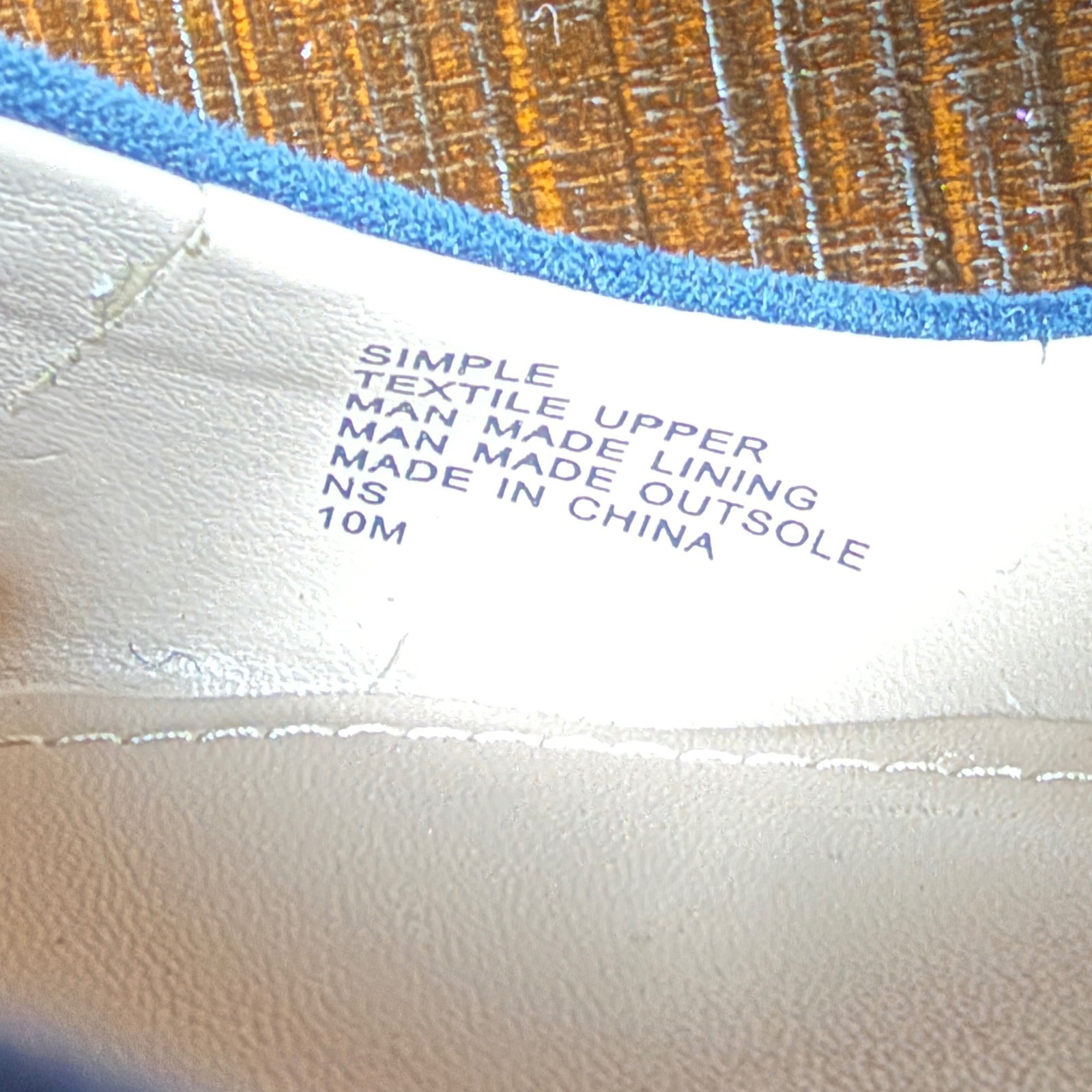 Charles David Simple Espadrille Wedge Pumps Women 10M Vegan Blue Suede Shoes