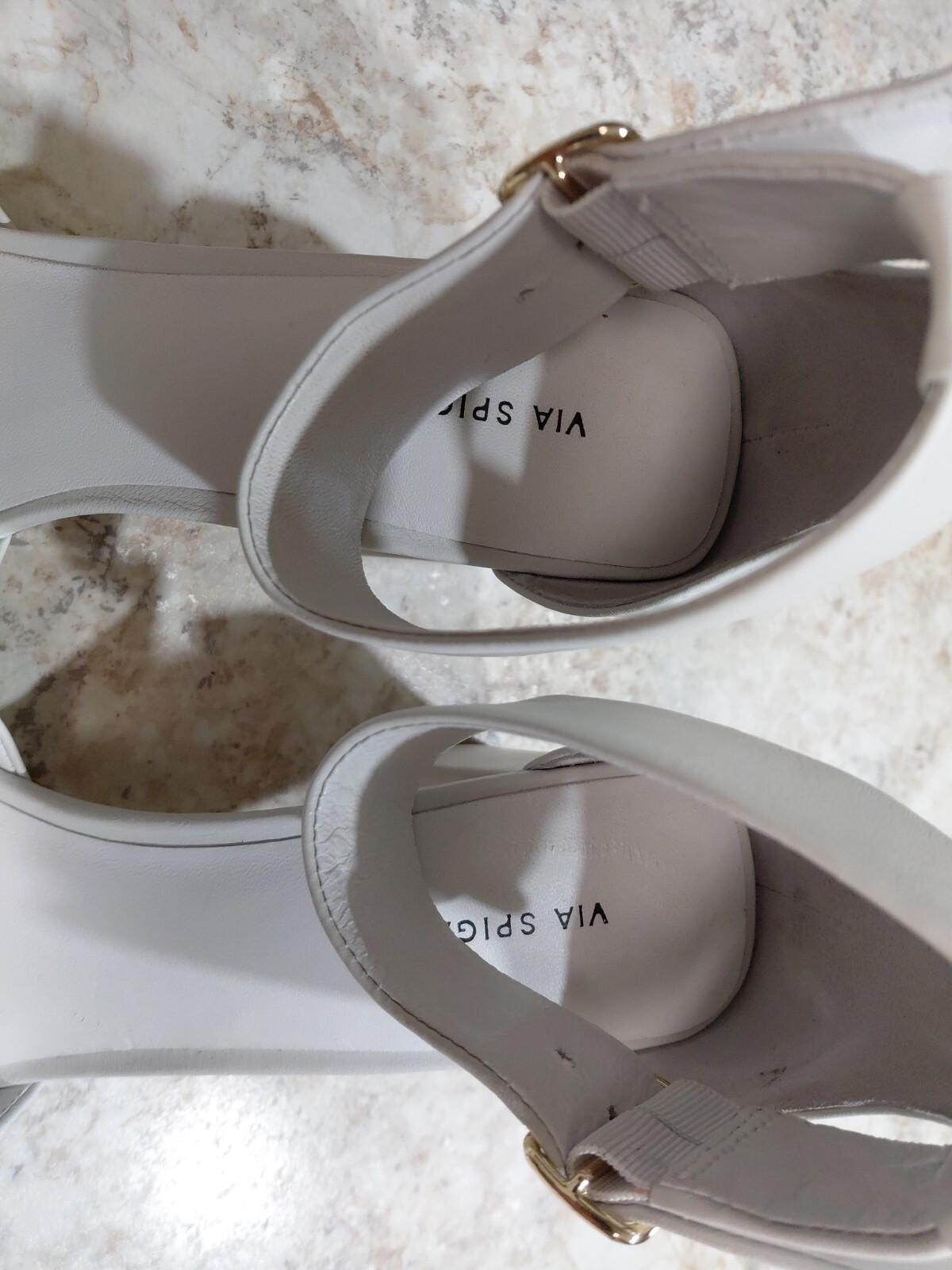 Via Spiga Sandals White Size 8.5 Perfect For Summer Excellent Condition #190