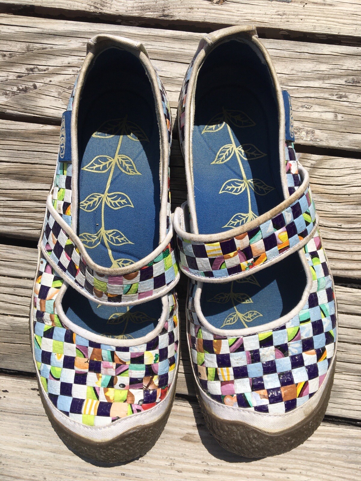 Keen Harvest Woven Rice Bag Mary Janes Shoes Size 7.5 Women’s 5389-WRRE