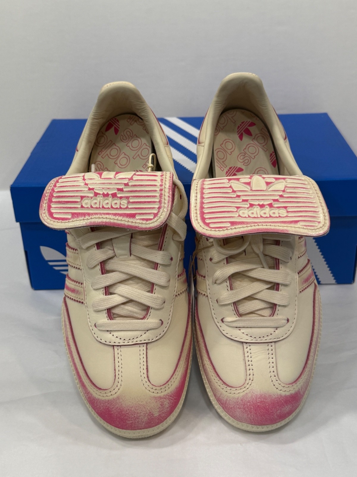 Adidas Originals Samba LT SZ 8 Women’s Long Tongue JR5998 White Shock Pink