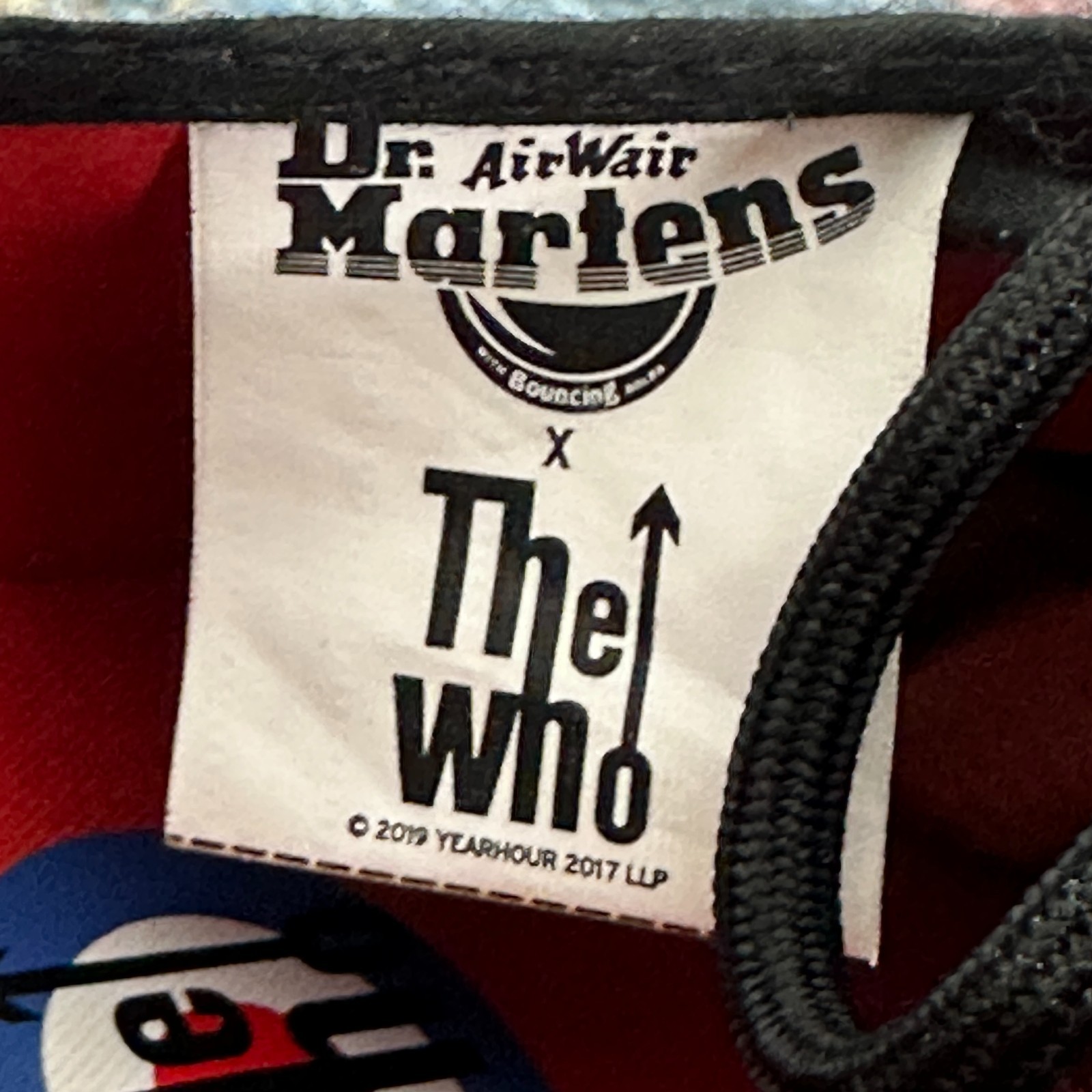 Doc Martens The Who Pressler Black Multicolor Lace Up Sneakers