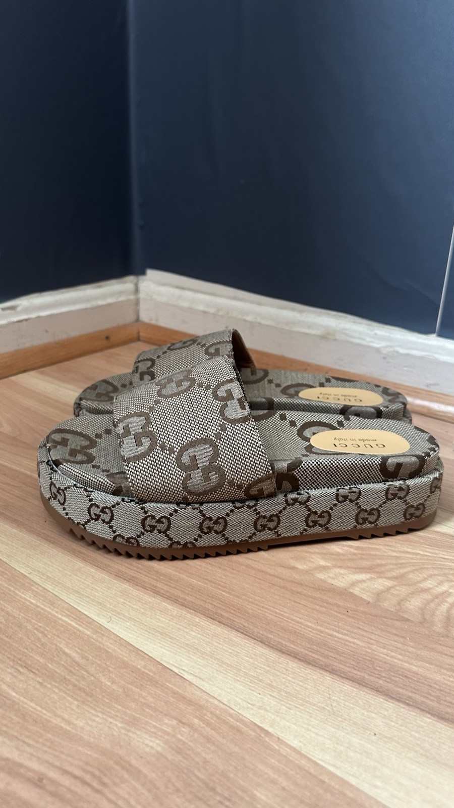 Women Platform Gucci Slides