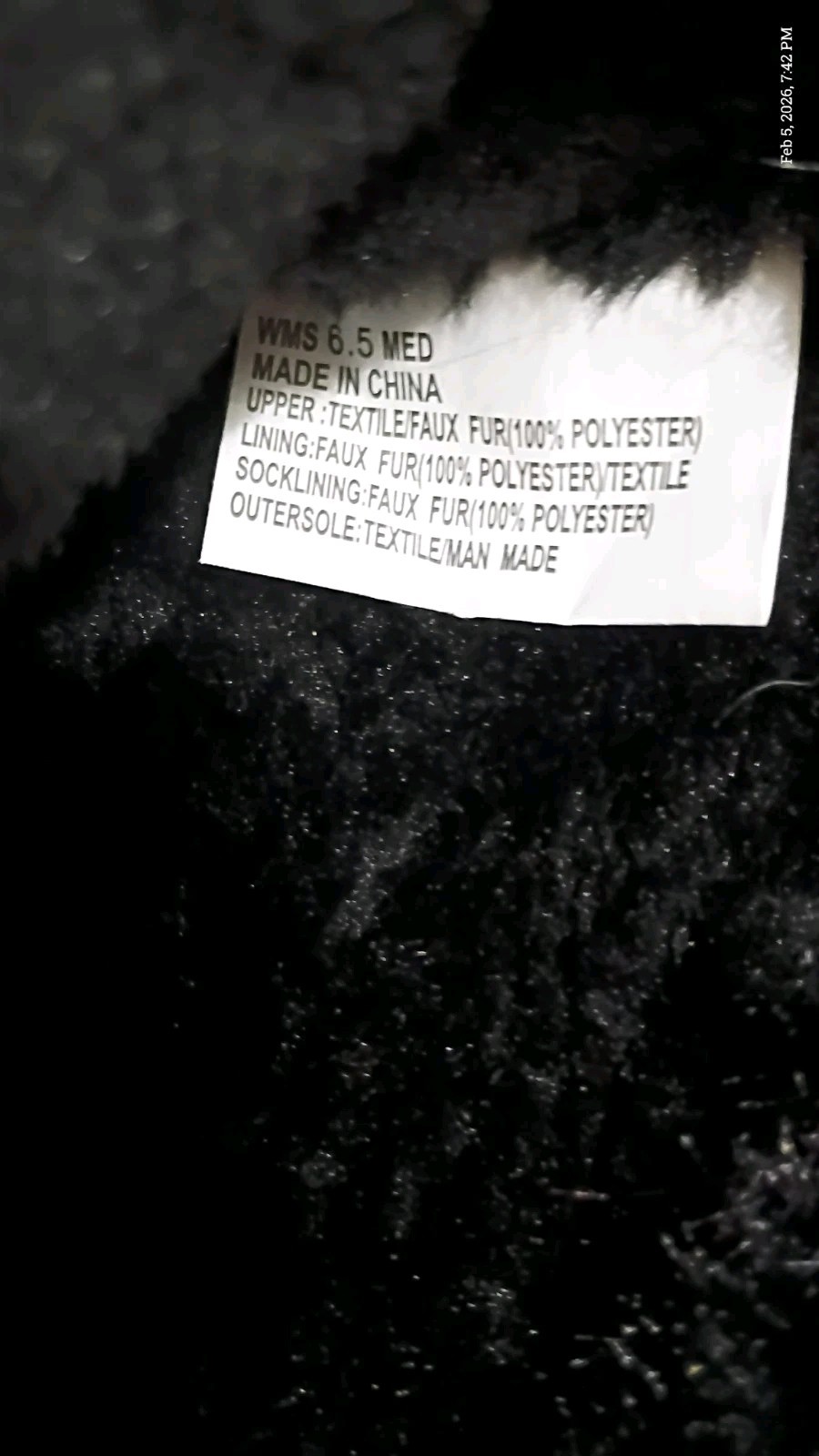 So Goods For Life Paulina Black Furry Boots – Womens 6.5M