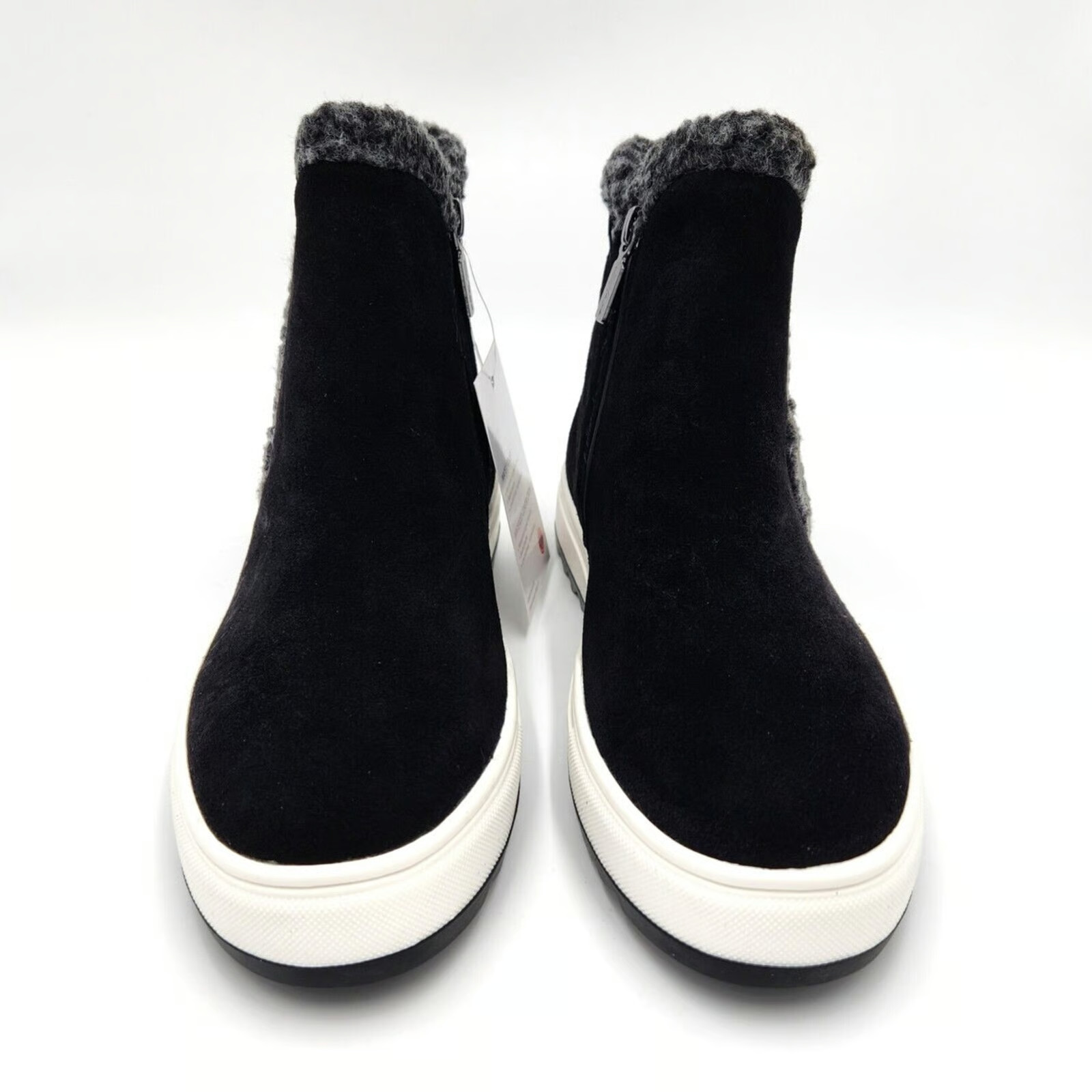 Aqua College Womens Sonia Waterproof Sneak BLACK Suede 6M