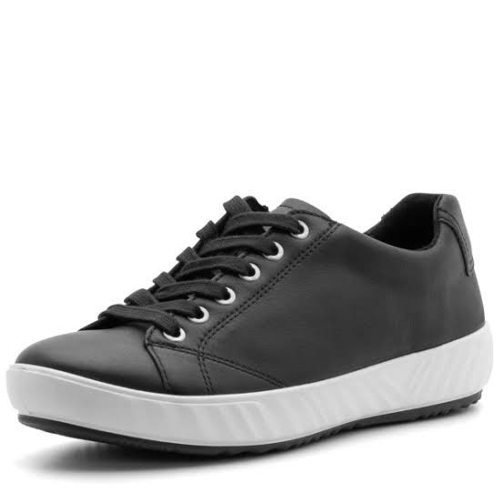 Ara Women’s Alexandria Shoe Sneaker- Black Leather, Size Women 6 NEW