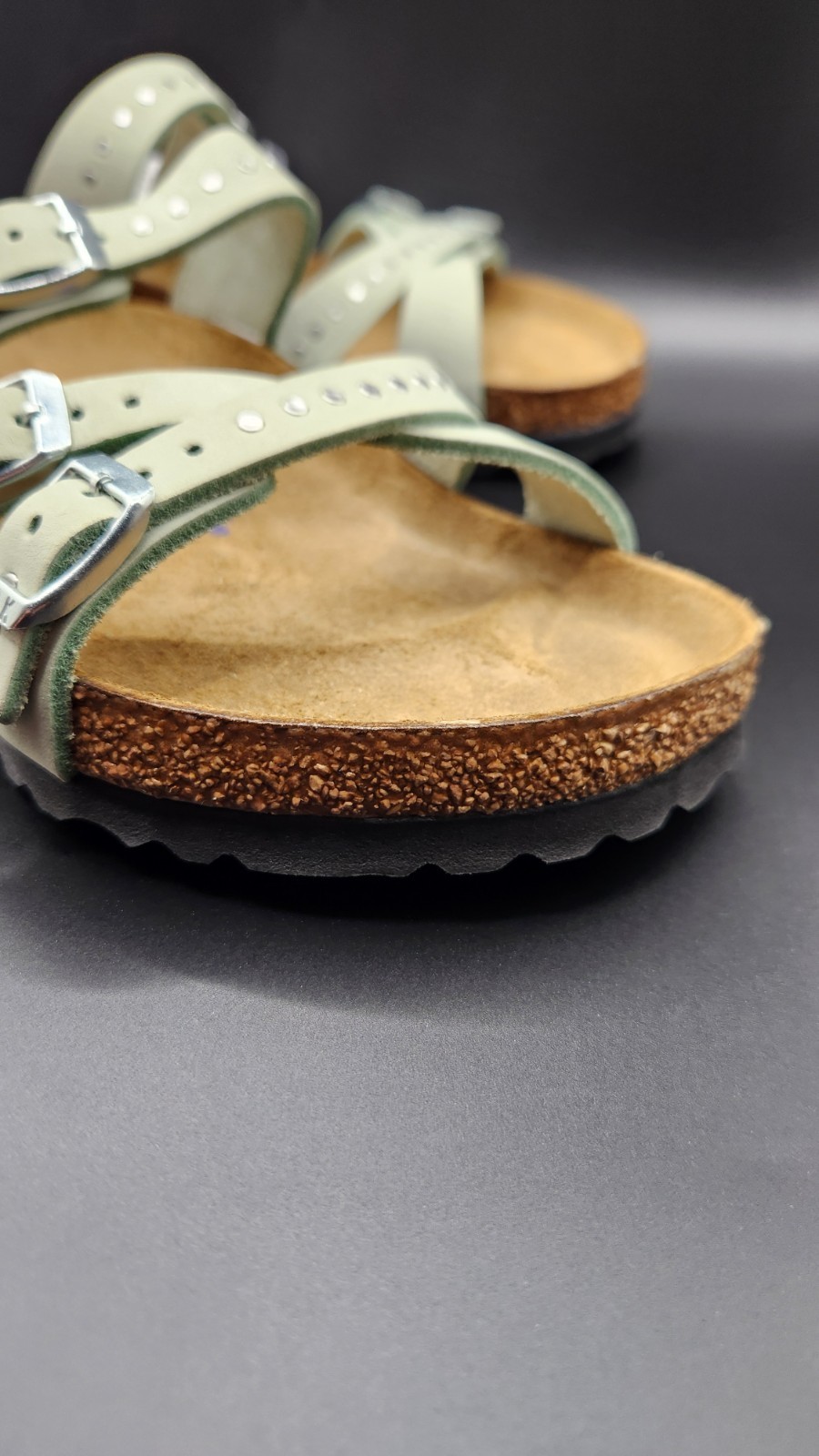Birkenstock Franca Sandals Womens 7 EU 38 Narrow Soft Footbed Matcha Green