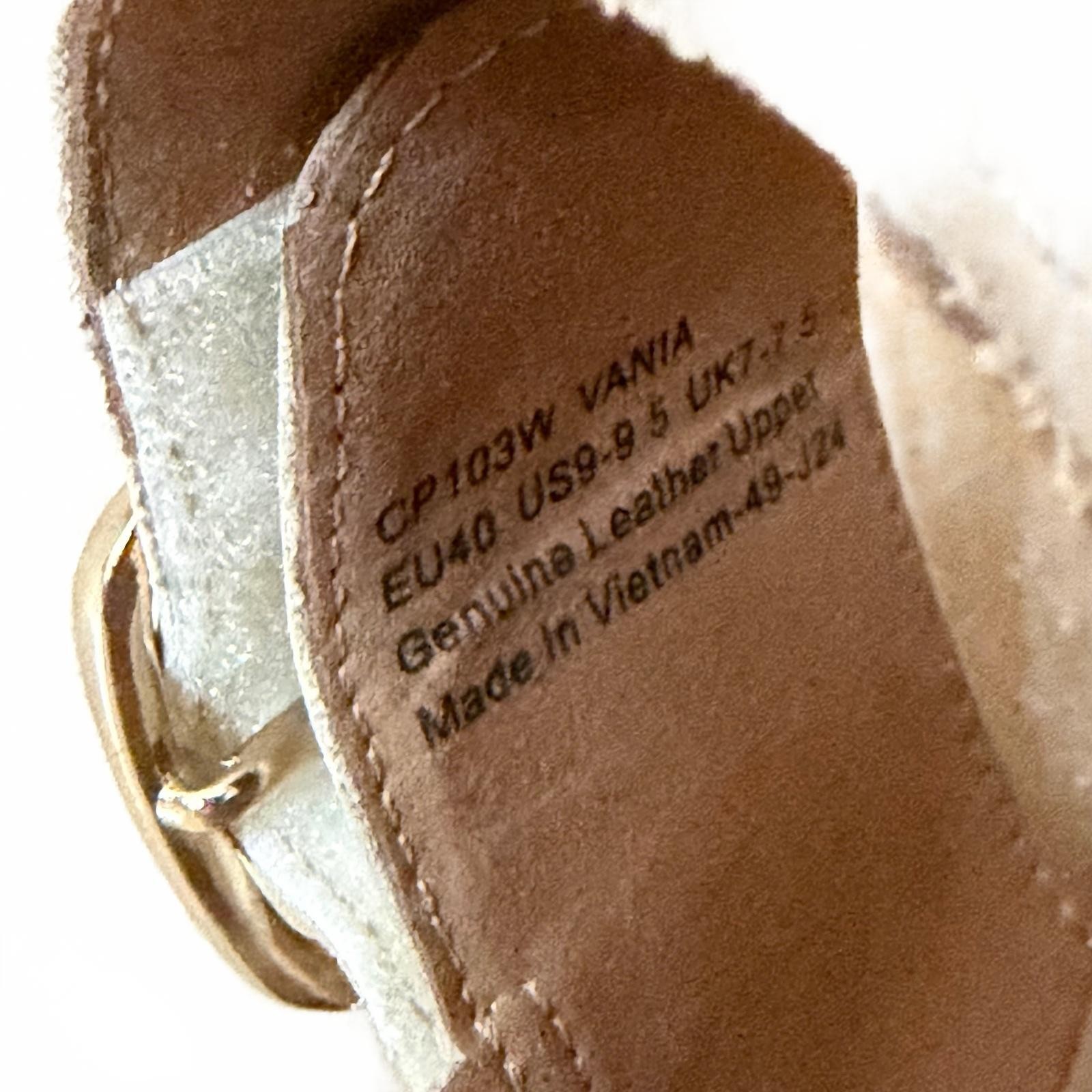 Aetrex Vania Platform Sandals Arch Support Cream Women’s Size US 9-9.5 EU 40