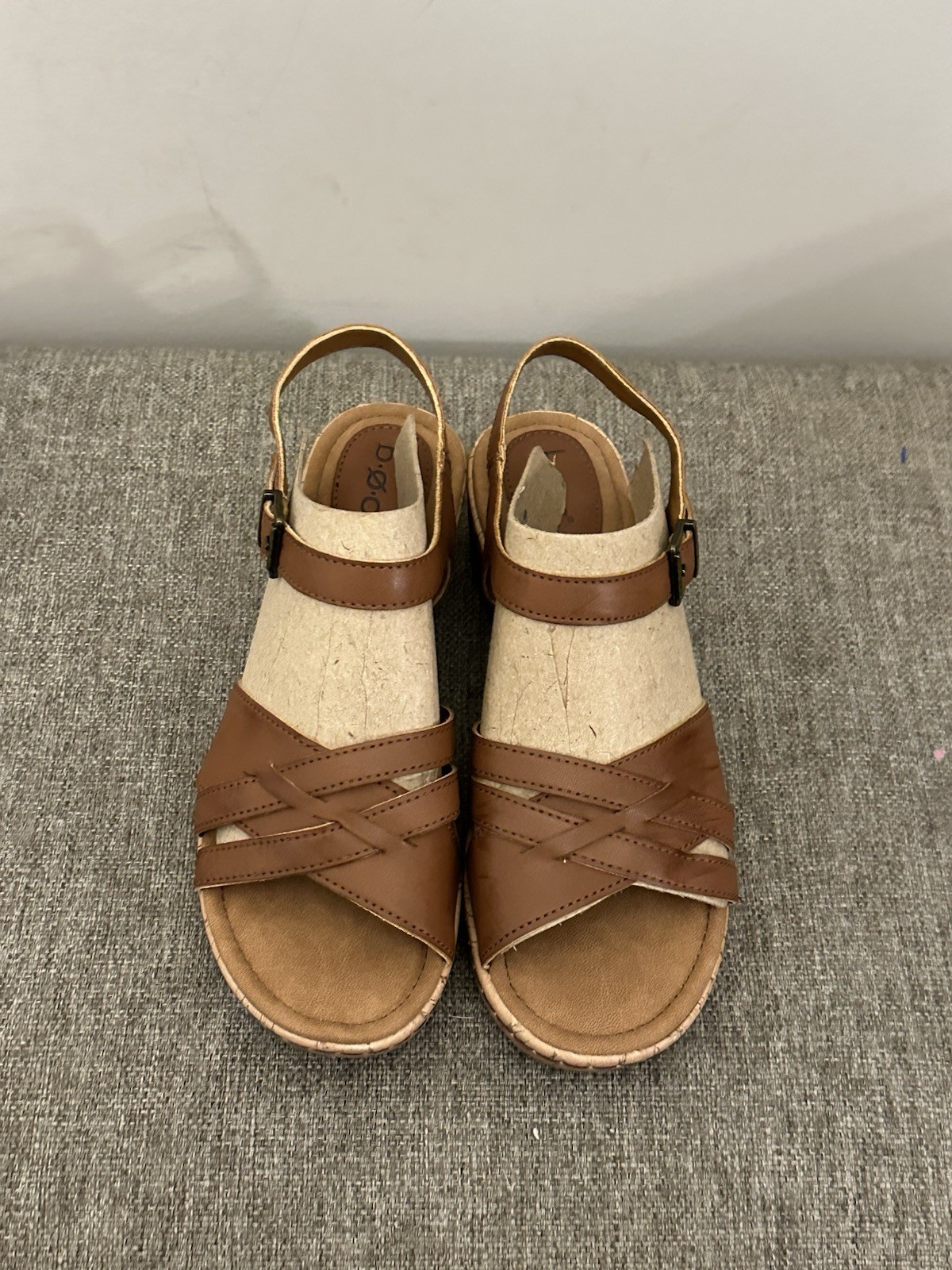 B.O.C. Goldie cork platform wedge sandals Size 8