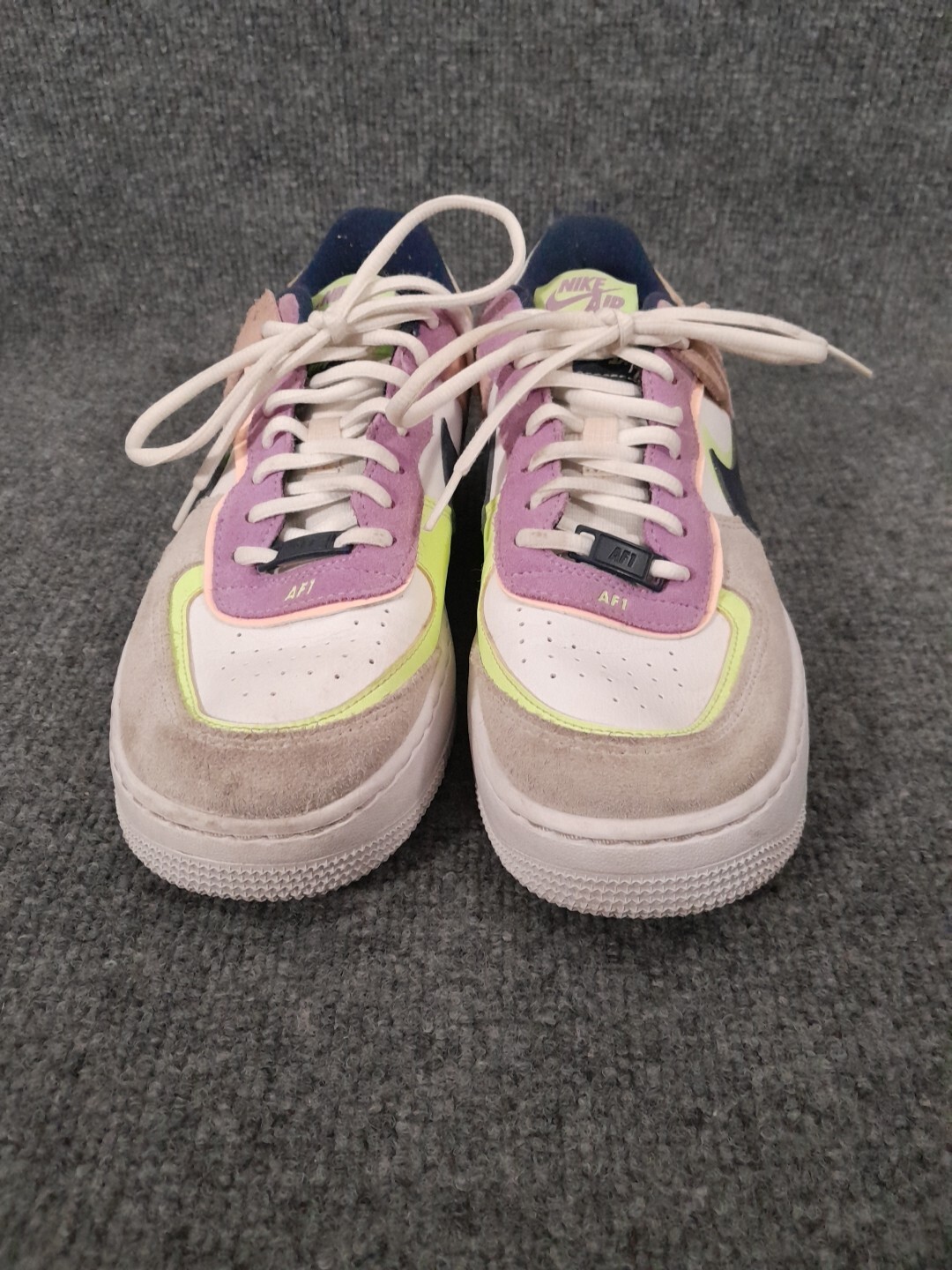 Nike Sneakers Womens 7 Air Force 1 Shadow Photon Dust Crimson Tint CU8591-001