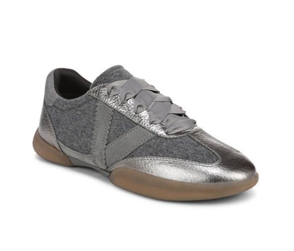 Vionic’s Arabelle Ballet Sneaker, Dark Grey Wool Flannel