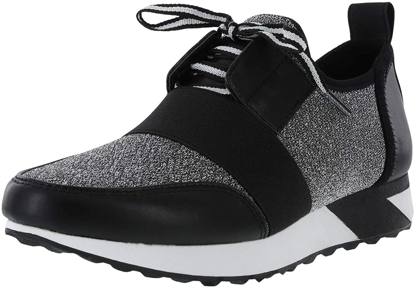 Brash Women’s Cody Black/Silver Black/Red Fashion Sneakers Size 6.5-8 Medium