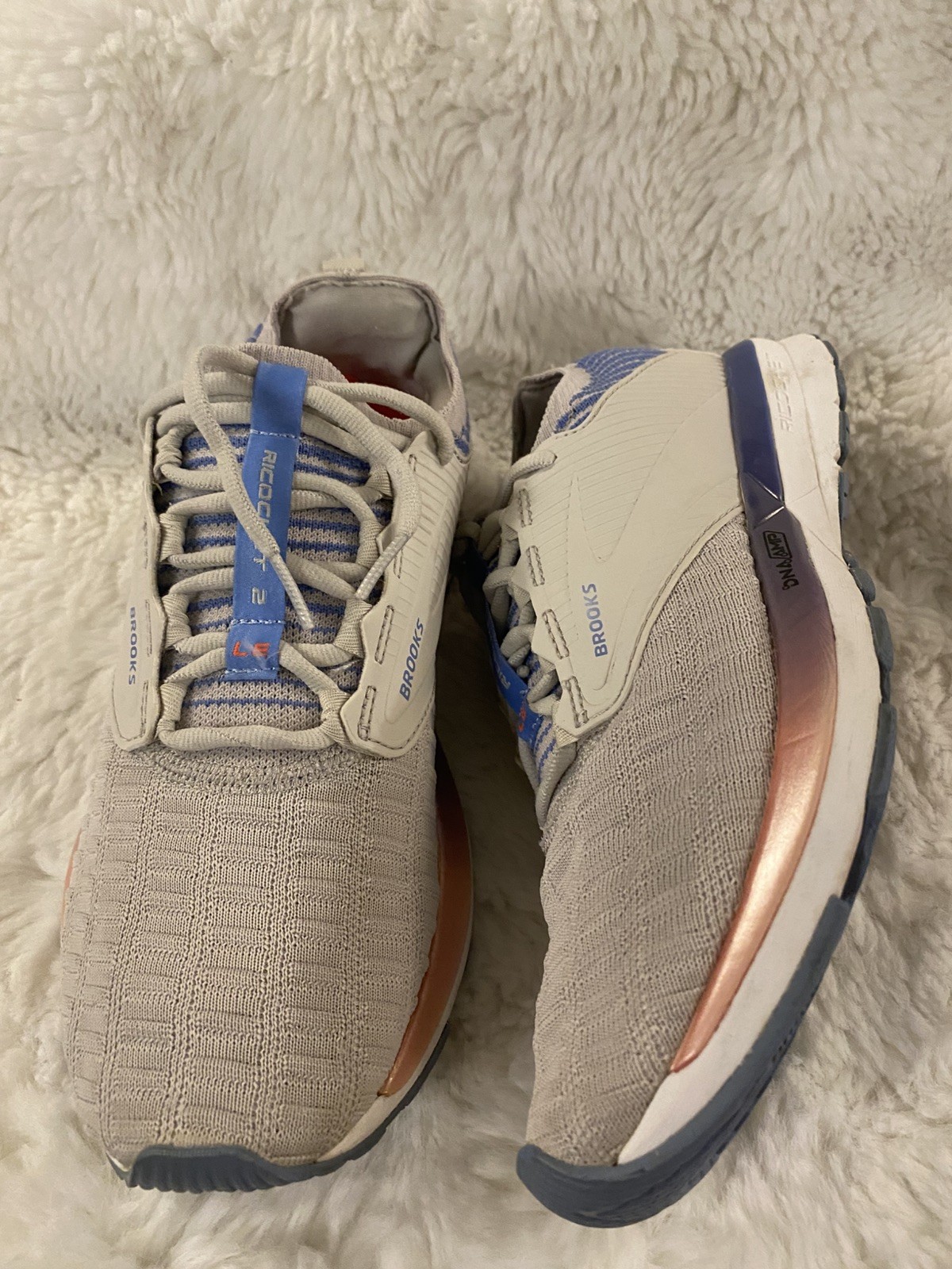 Brooks Ricochet 2 LE Gray Blue Sneakers 12003141B040 Women’s Shoes Size 7.5