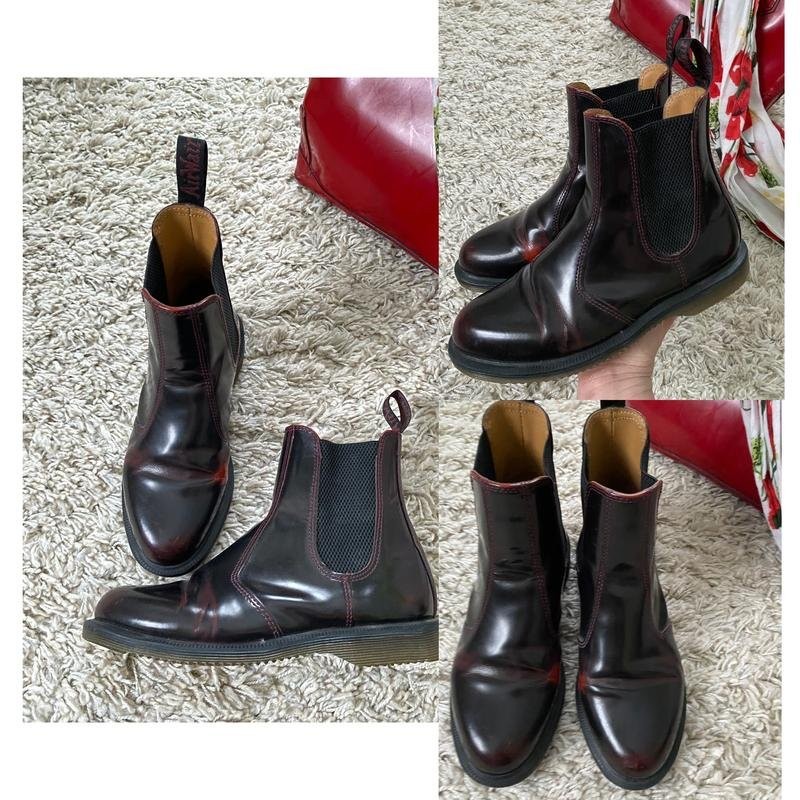 Women Dr Martens boots black leather 38 #3K6O