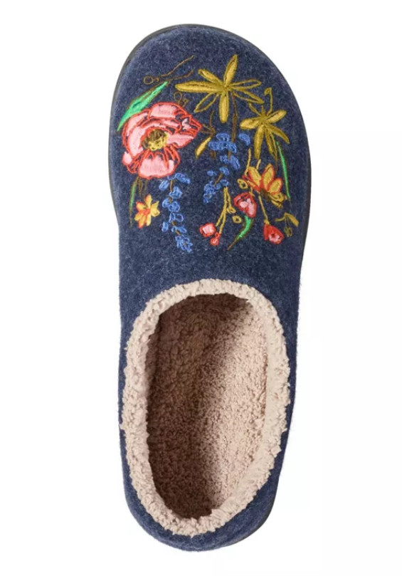 LLBean Women’s Daybreak Scuffs, Motif – Night/Jess Franks Floral