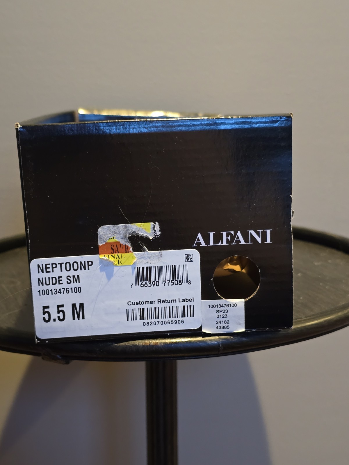 Alfani Nude Square Toe Cap Toe Metallic Slip-On Flats Women’s Size 5.5