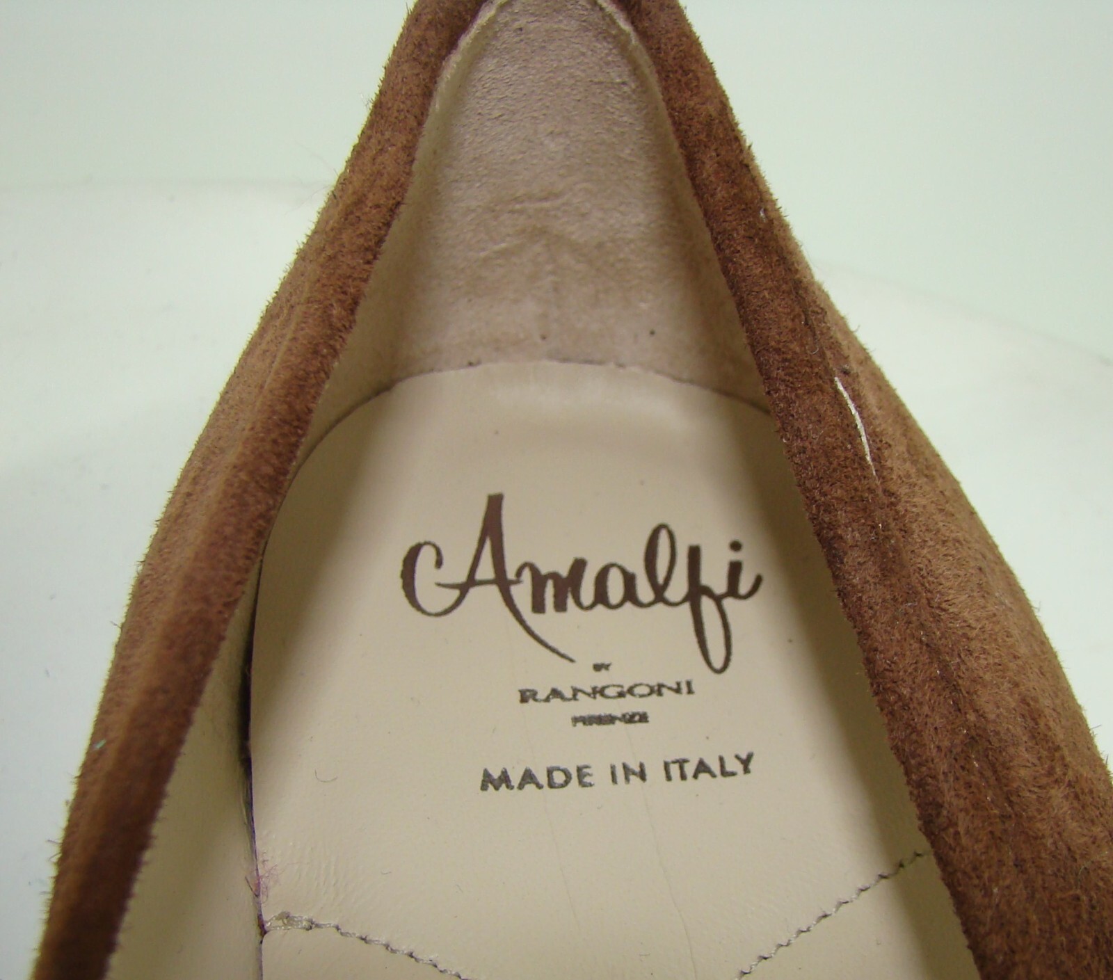 New Amalfi Rangoni Walk On Air Bit Loafers Brown Suede Size 11.5 C113
