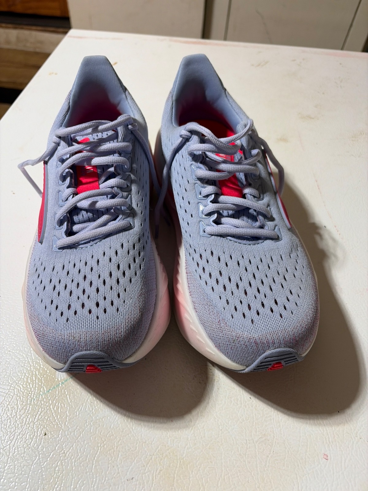 Brooks Glycerin Max Womens Shoes Sz 9 B Blue Heron Diva Pink White Mesh Sneakers