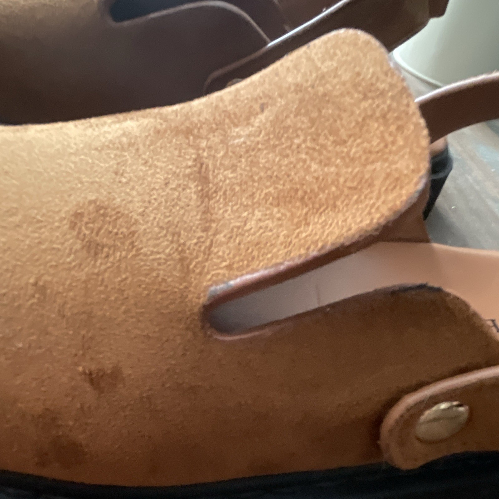 Wanted Brown Slingback Flat Sandals Adjustable Strap Buckle Textile US 7