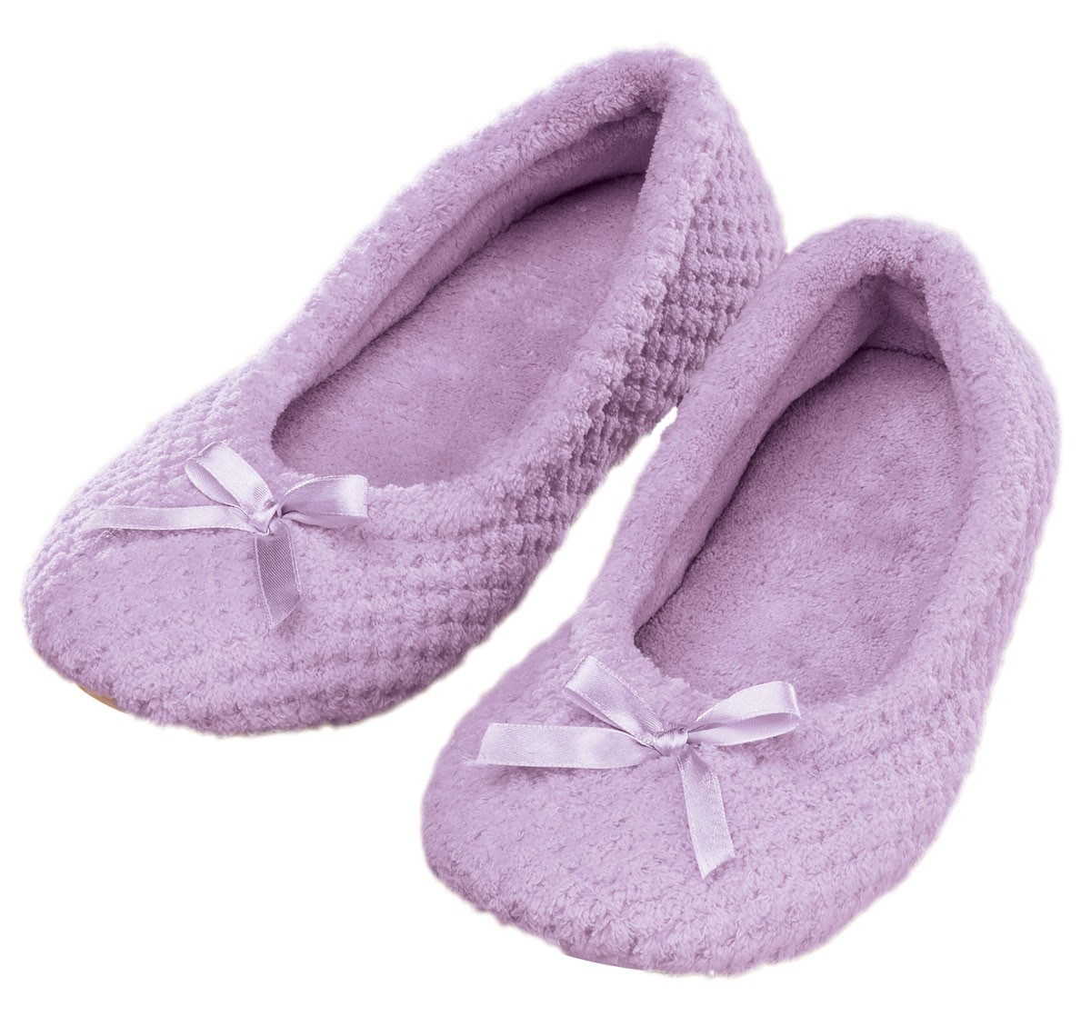Chenille Ballet Slippers, Flexible House Slipper Design, Plush Insole, Non-Skid