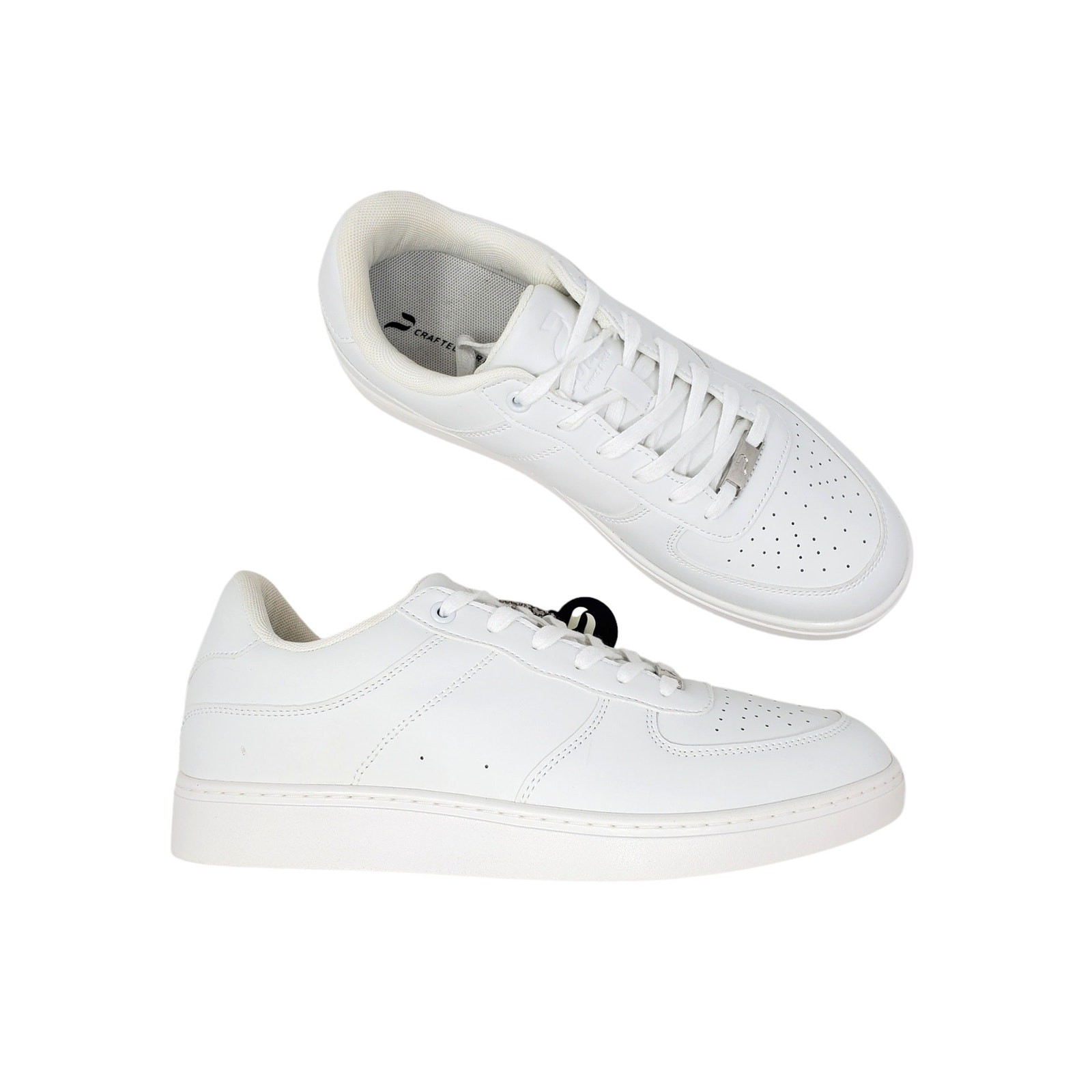 Pulse Dance Shoes Sneakers Flow White Low Top Unisex Size US 9.5 M / US 10.5 W