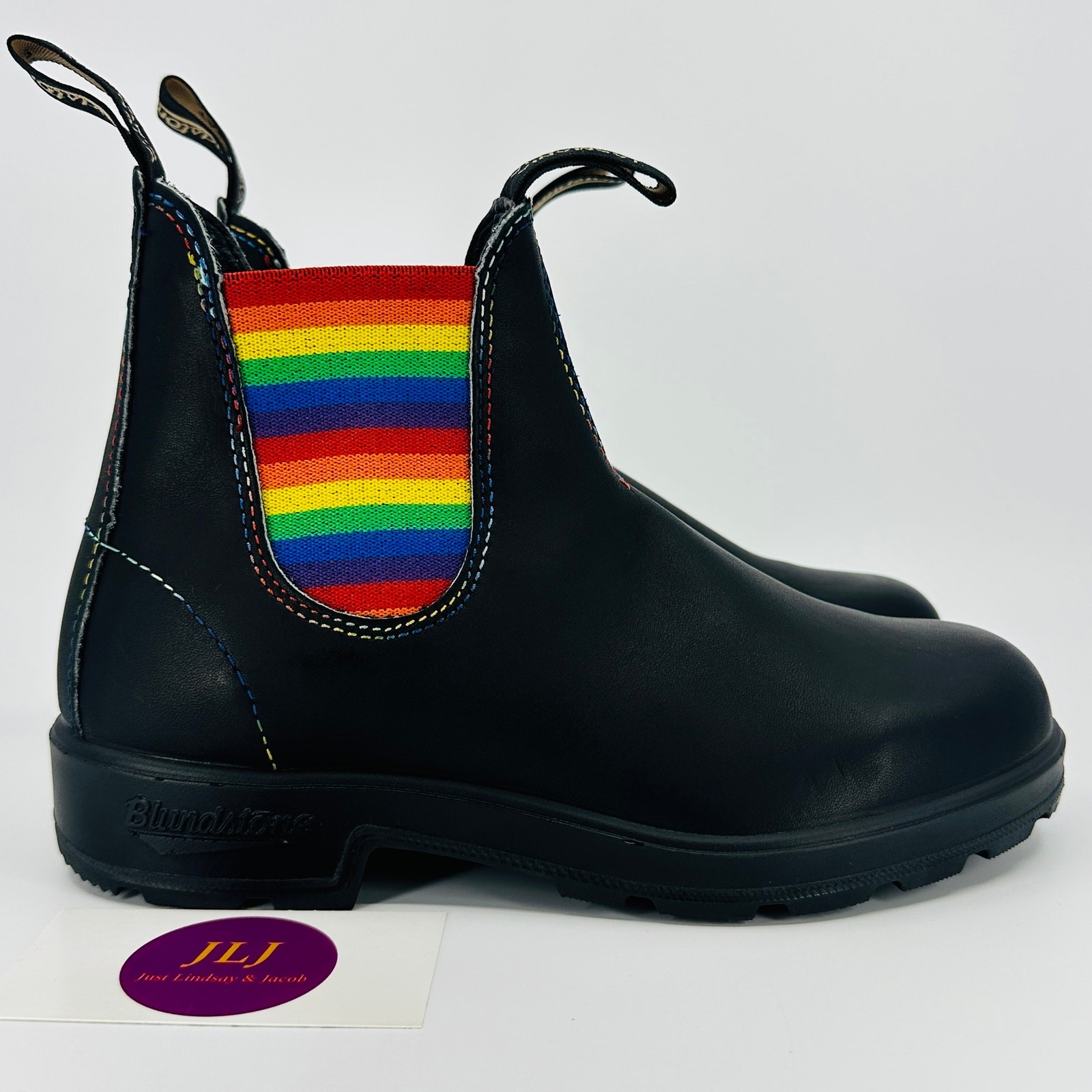 Blundstone 2105 Rainbow Black Leather Chelsea Boots Size 4.5 UK/ 7.5 US Women’s