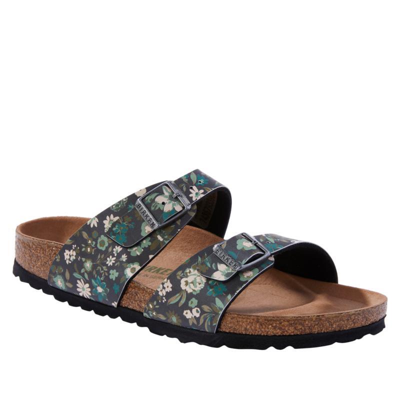 Birkenstock Sydney NARROW VEGAN floral Slides Sandals Birko-Flor CHOOSE SIZE new