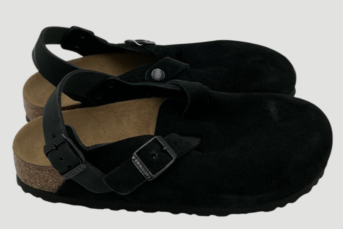 Birkenstock Tokio II Women’s Size 8 US 39 EU Black Suede Clogs Narrow