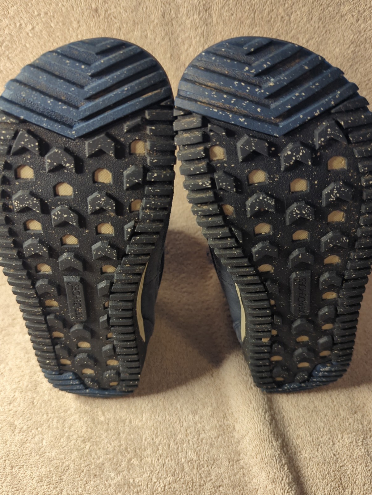 Xero Shoes Ridgeway Waterproof Hiking Boots Trail Womens Size 9.5 Blue Yellow
