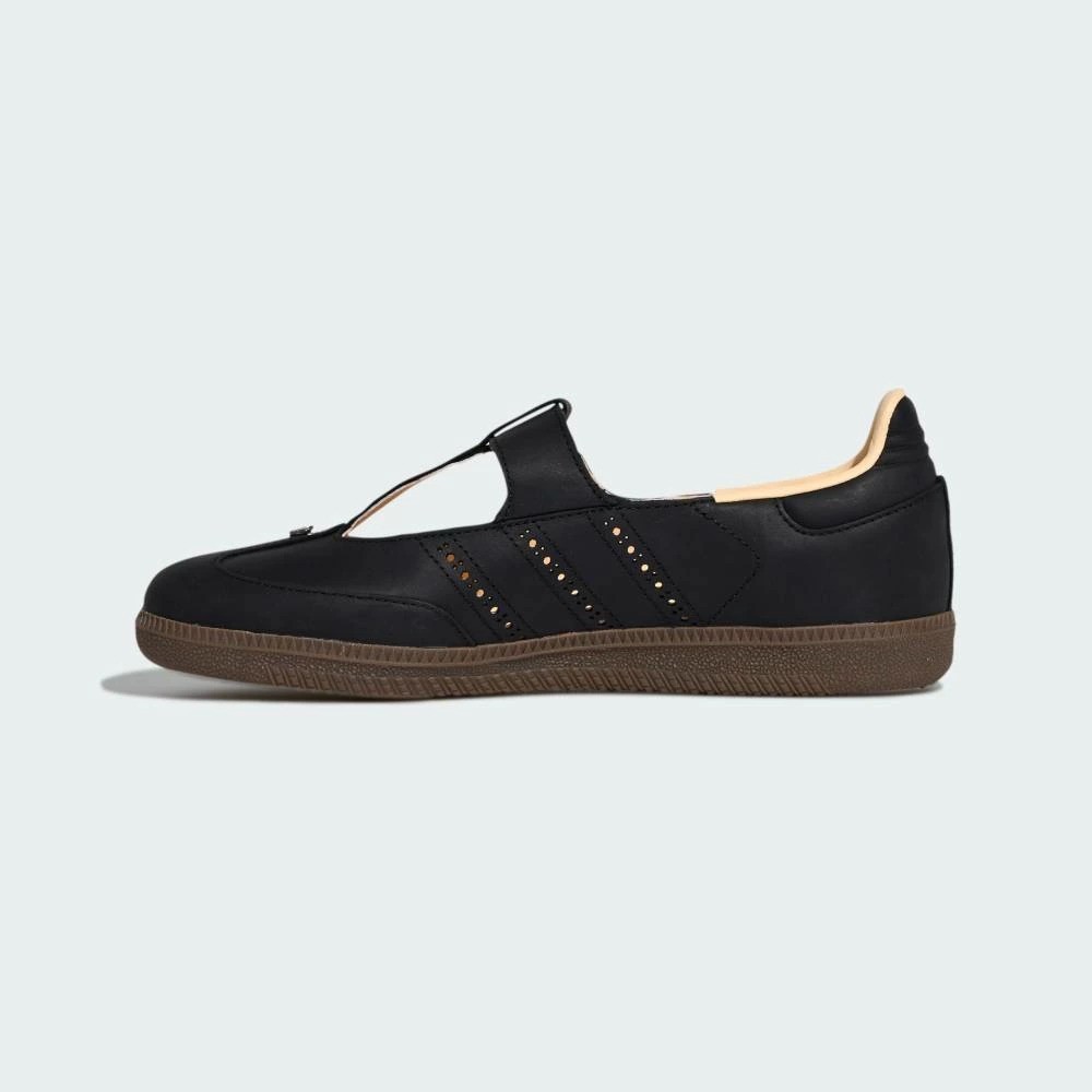 Adidas Samba Jane KJ3970 Core Black Leather T-Strap Gum Sole Women’s New Japan