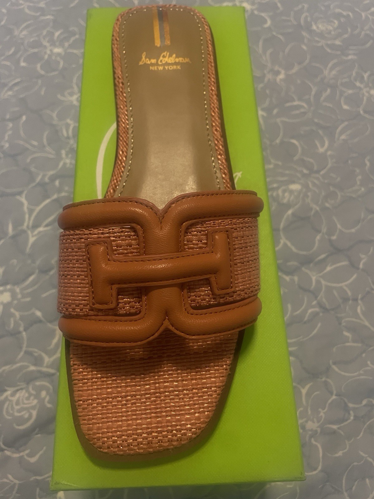 Sam Edelman Irina Pink Lea Weave Women’s Modern Flats Sandals Size 7.5