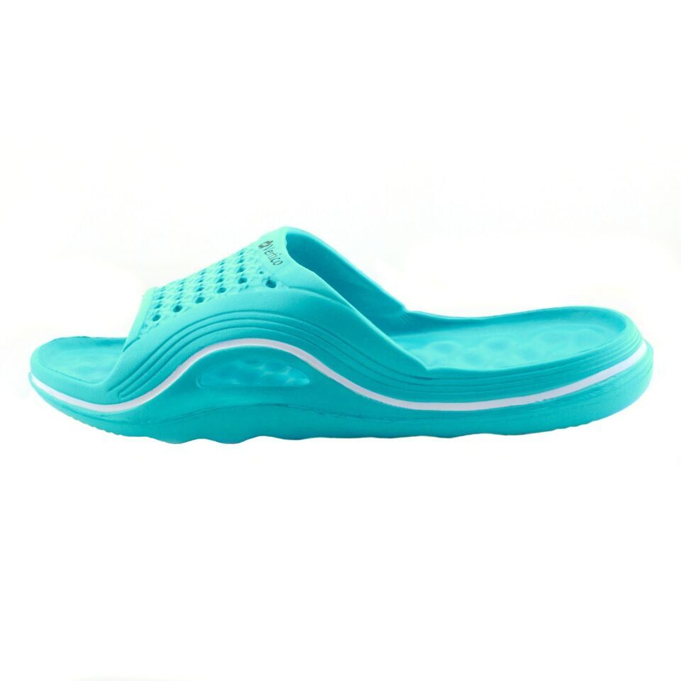 Women’s Vertico Comfort Slide Turquoise House Sandal | Shower Beach & Home Shoe